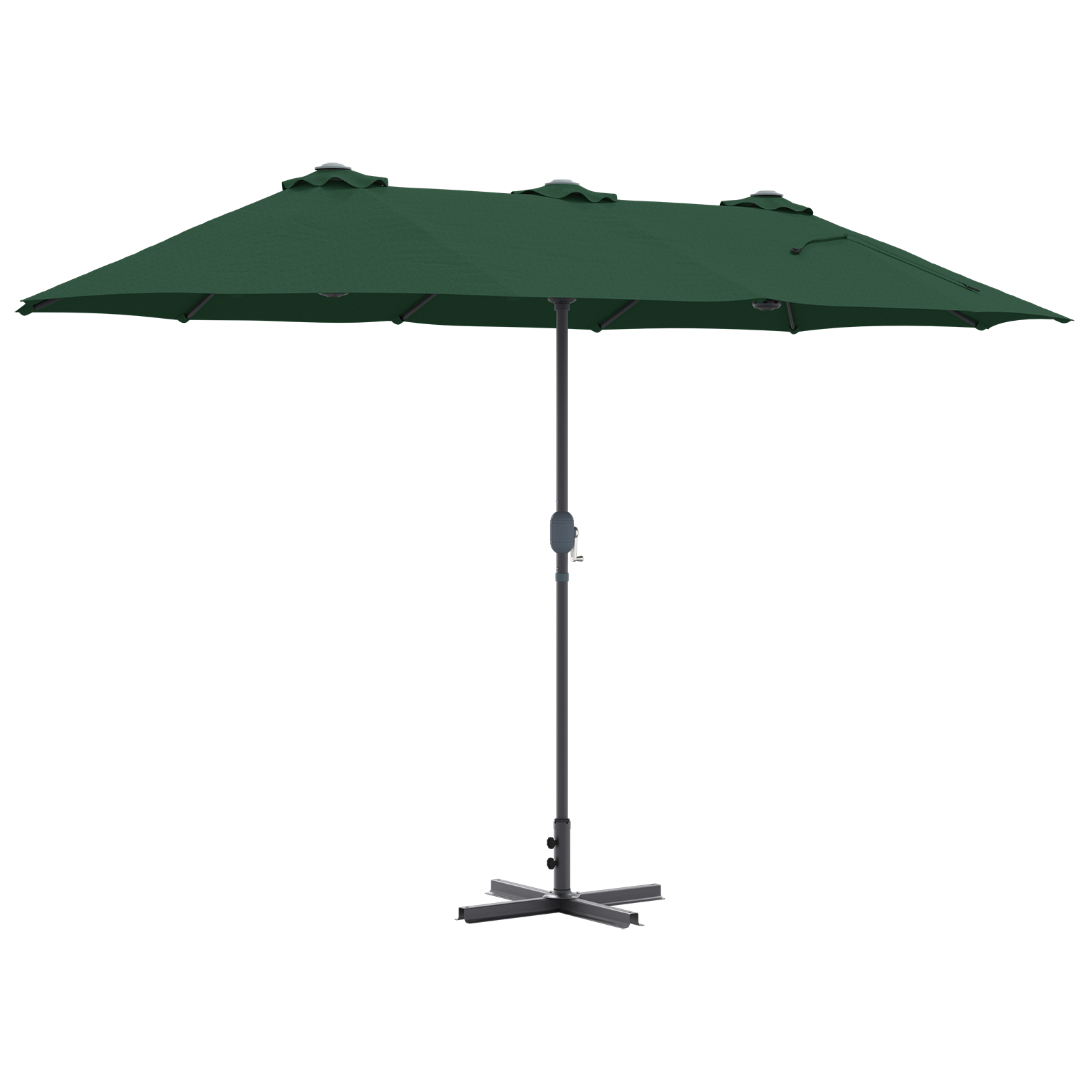 Parasol de Grădină Verde 380 x 196 x 235 cm GartenMobel Dekor