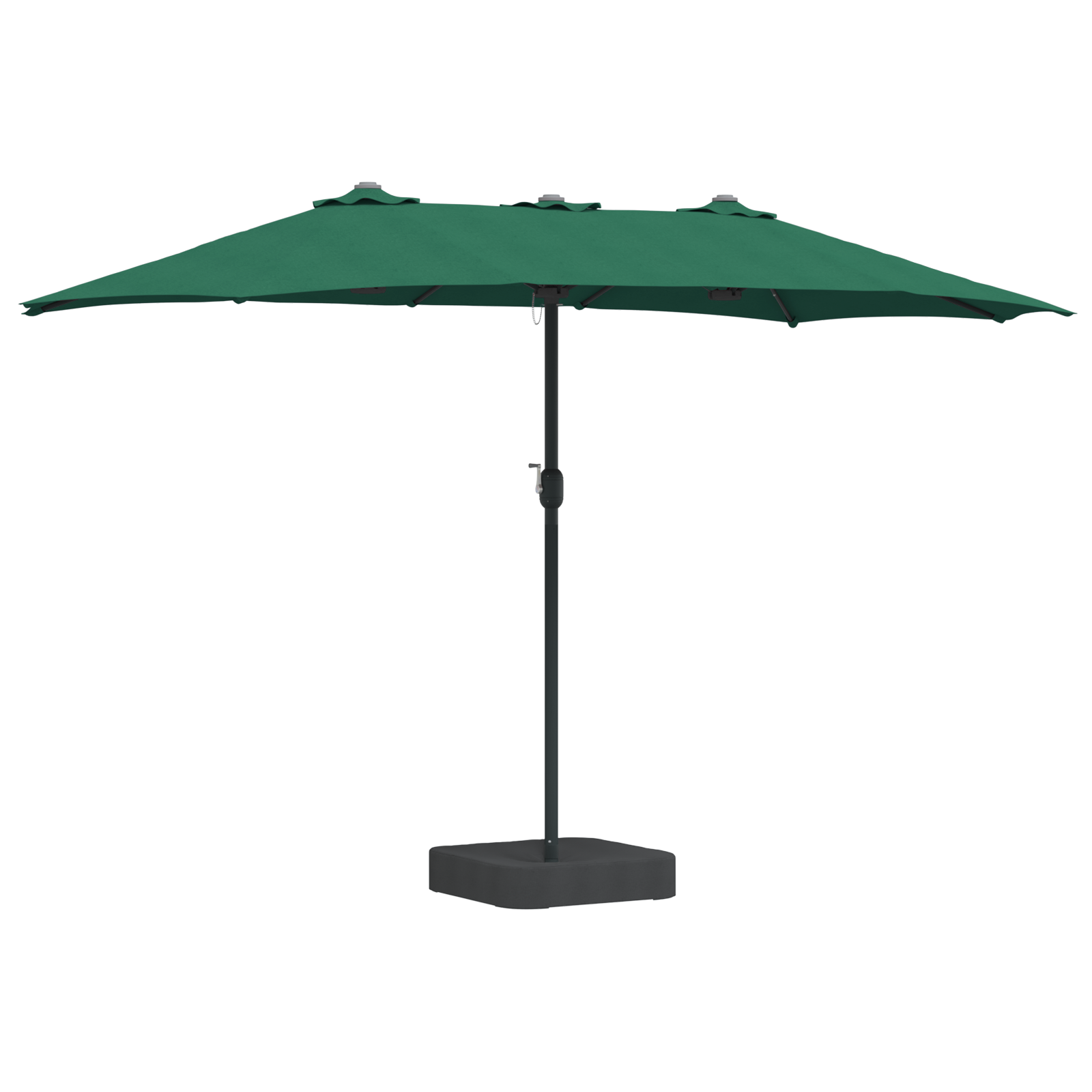 Parasol de Grădină Verde 385 x 209 x 244 cm țesătură GartenMobel Dekor