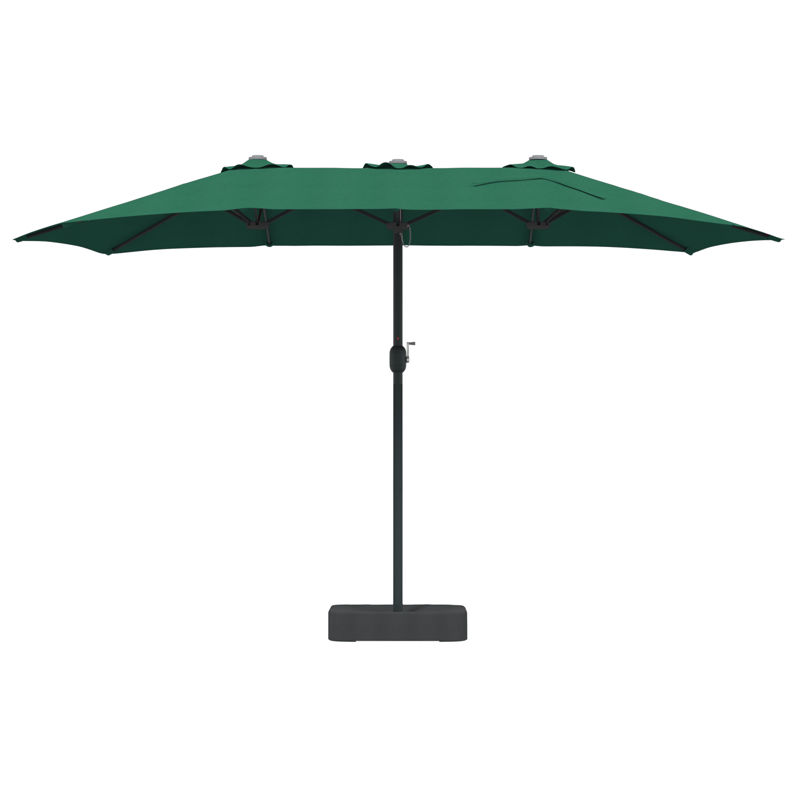 Parasol de Grădină Verde 385 x 209 x 244 cm țesătură GartenMobel Dekor