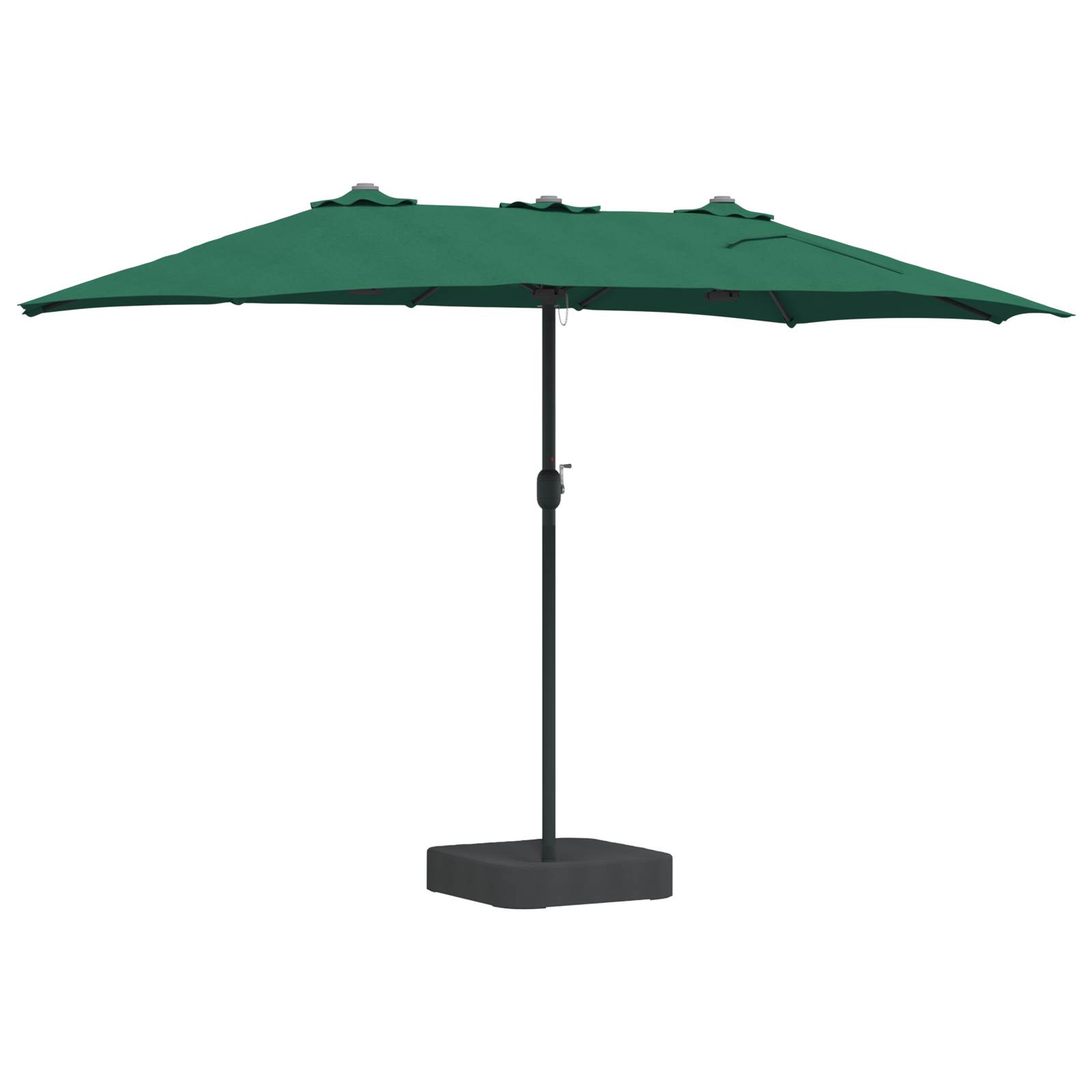 Parasol de Grădină Verde 385 x 209 x 244 cm țesătură GartenMobel Dekor