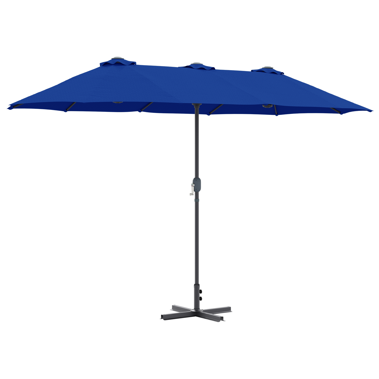 Parasol de Grădină albastru 380 x 196 x 235 cm GartenMobel Dekor