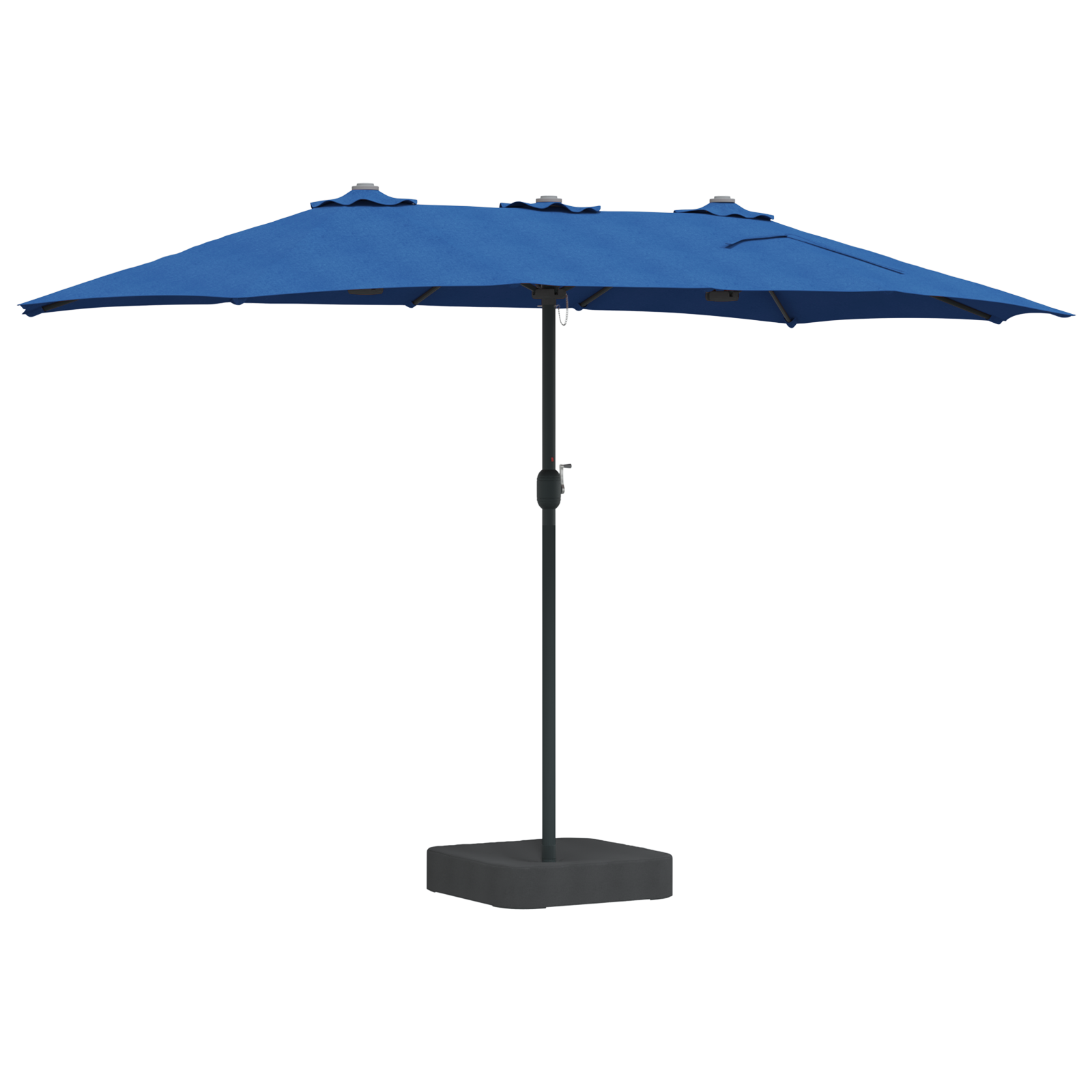 Parasol de Grădină albastru 385 x 209 x 244 cm țesătură GartenMobel Dekor