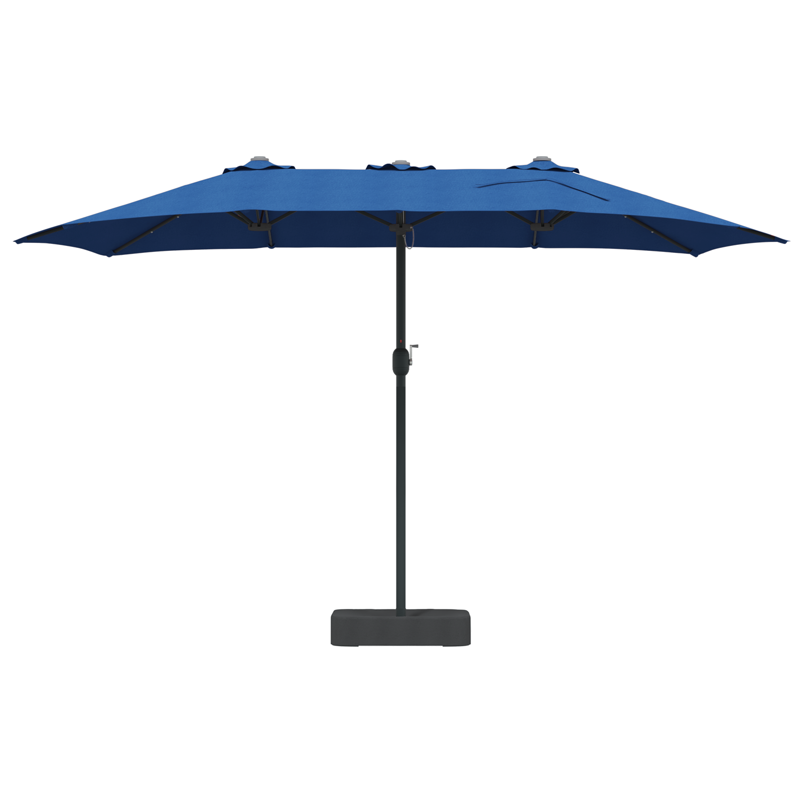 Parasol de Grădină albastru 385 x 209 x 244 cm țesătură GartenMobel Dekor