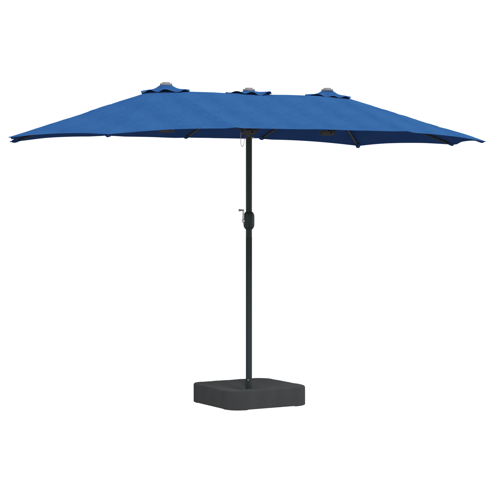 Parasol de Grădină albastru 385 x 209 x 244 cm țesătură GartenMobel Dekor
