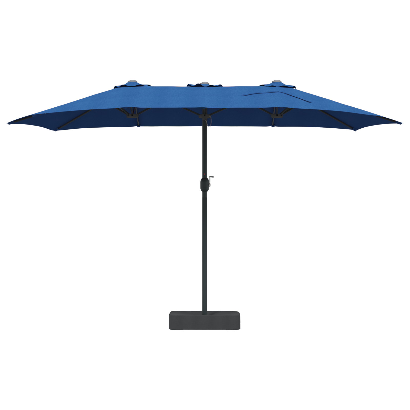 Parasol de Grădină albastru 385 x 209 x 244 cm țesătură GartenMobel Dekor