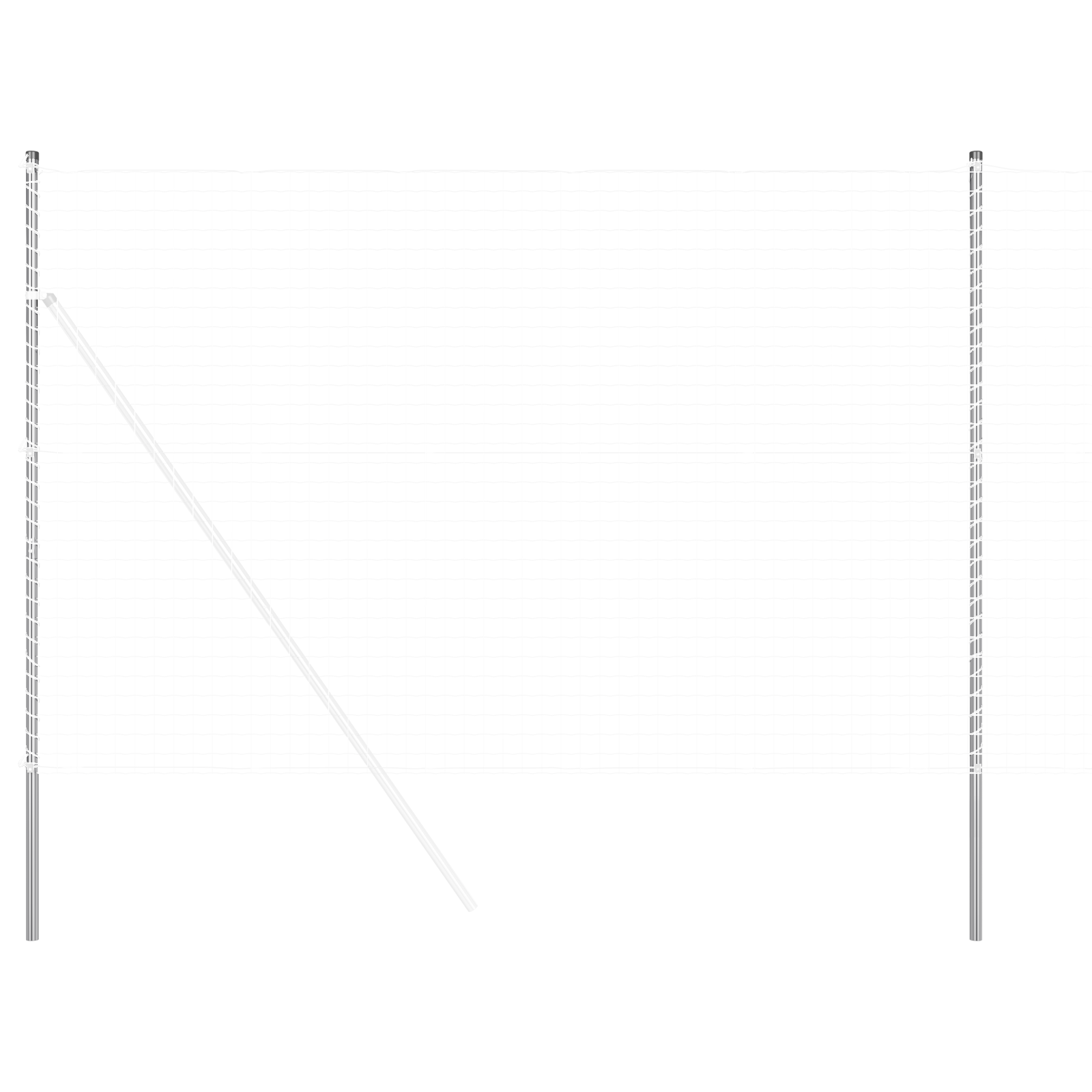 Stâlpi de Gard 12 pcs Argintiu 210 cm Oțel galvanizat GartenMobel Dekor