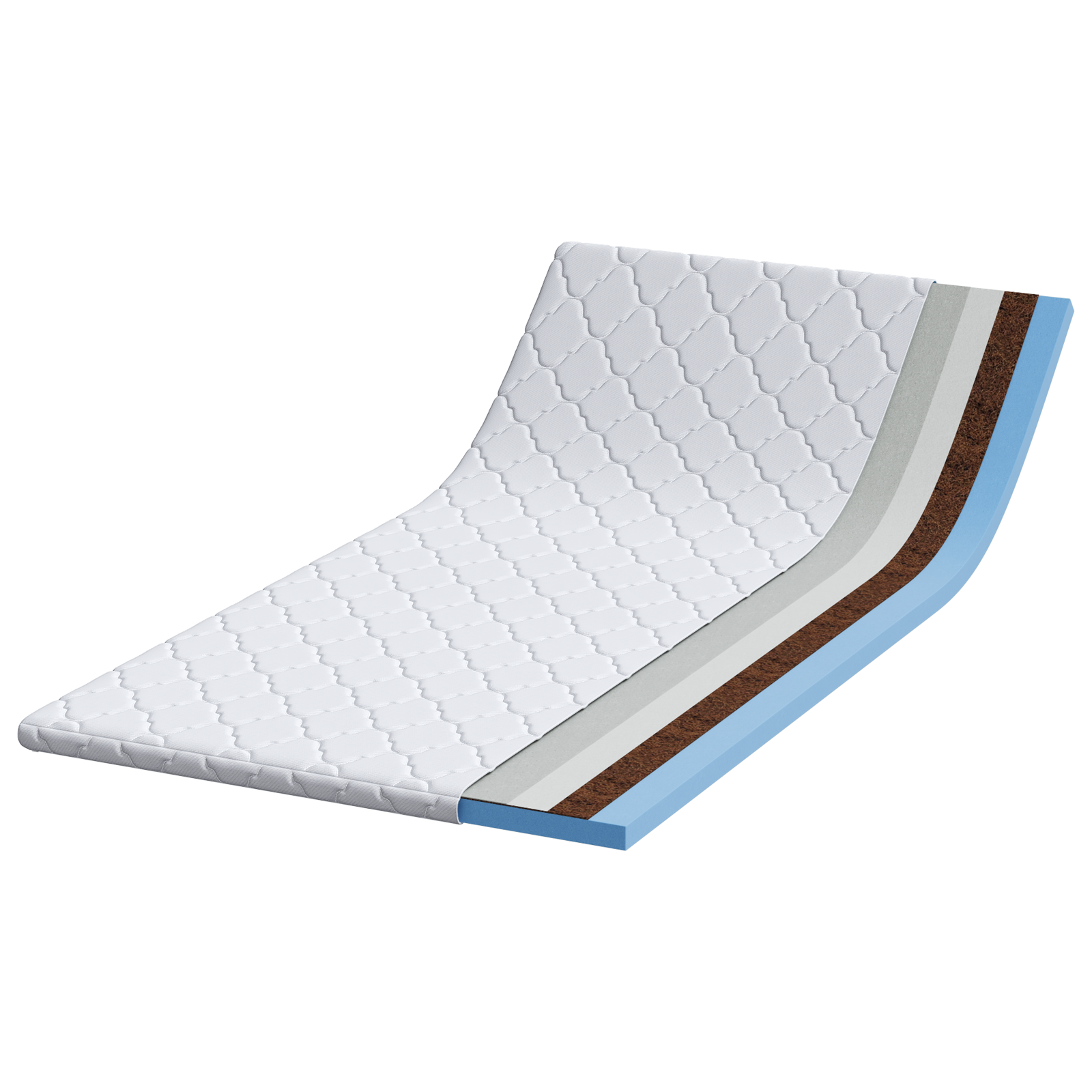 Păturile pentru saltea Alb 100 x 200 cm Polyester fără adeziv GartenMobel Dekor