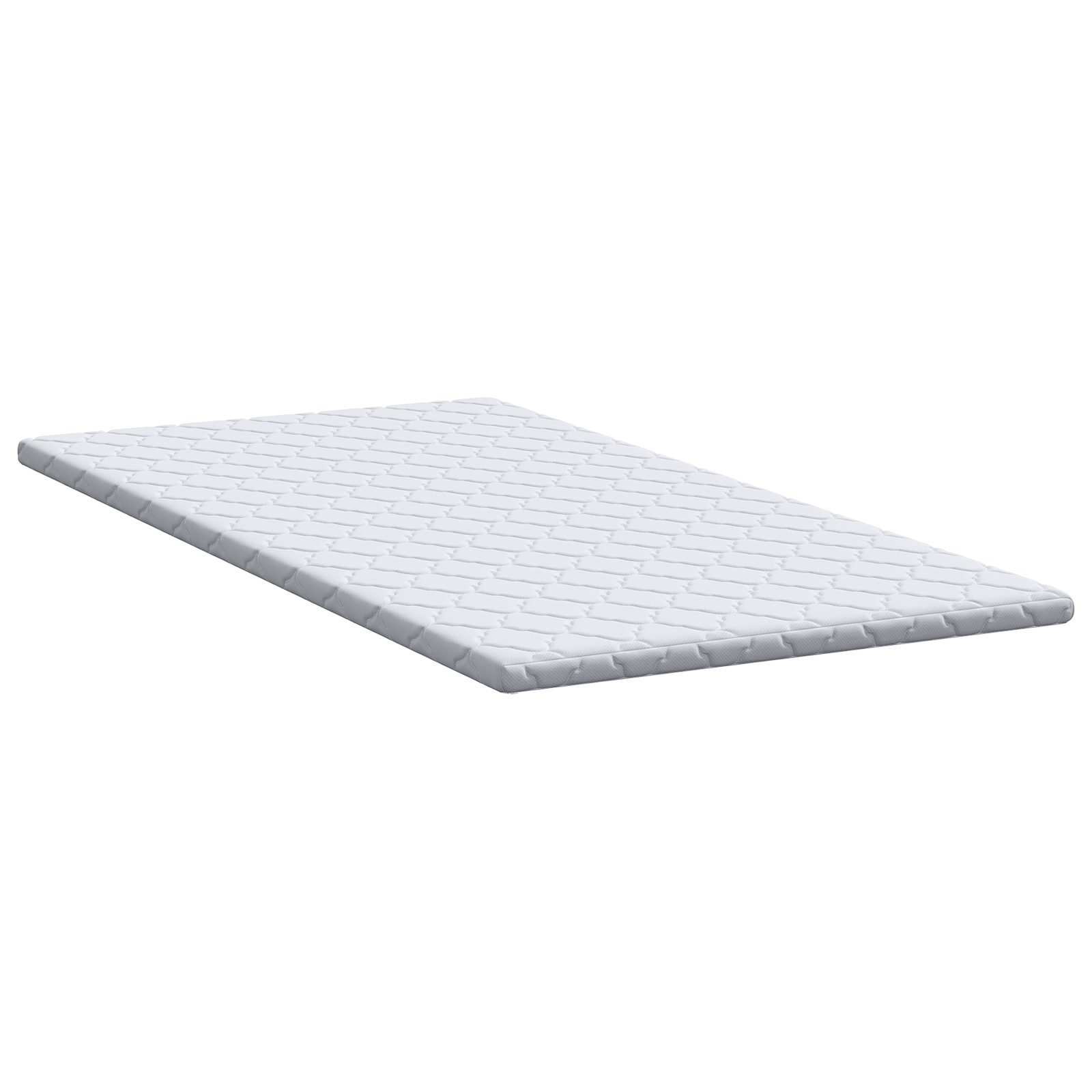 Păturile pentru saltea Alb 100 x 200 cm Polyester fără adeziv GartenMobel Dekor