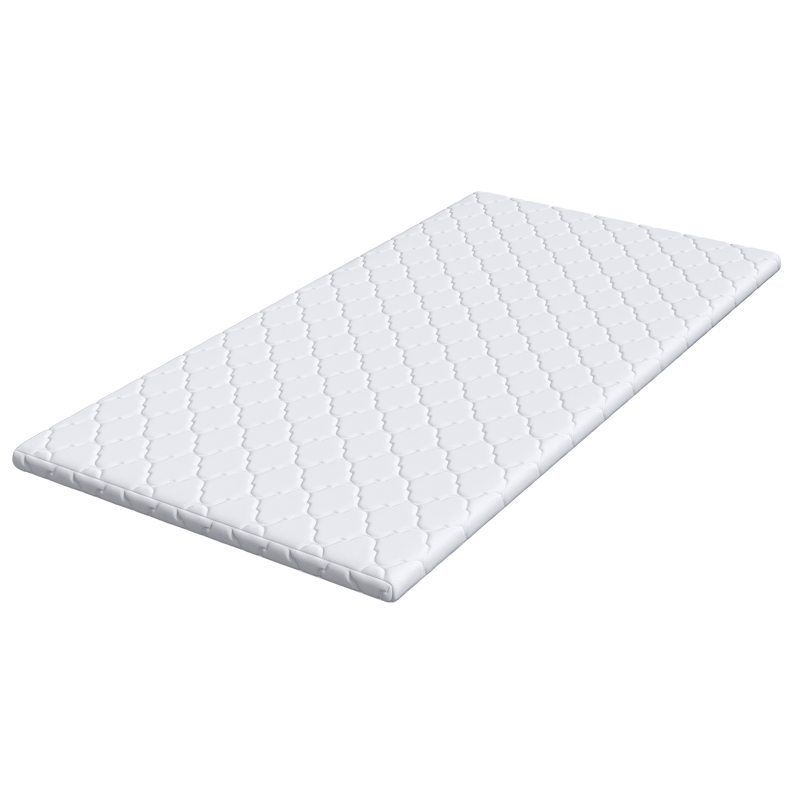 Păturile pentru saltea Alb 140 x 190 cm Polyester fără adeziv GartenMobel Dekor