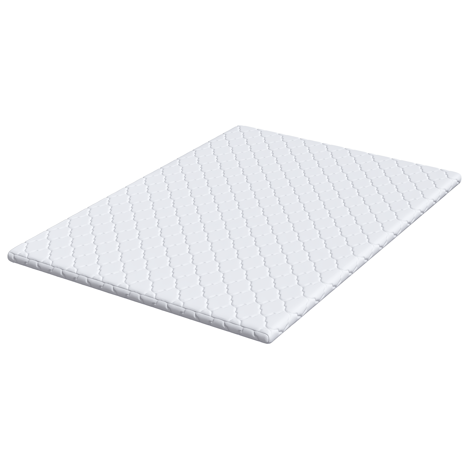 Păturile pentru saltea Alb 140 x 200 cm Polyester fără adeziv GartenMobel Dekor