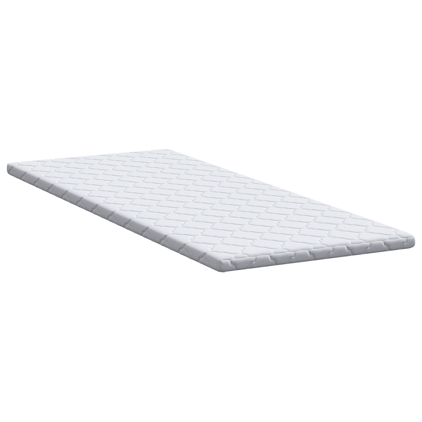 Păturile pentru saltea Alb 70 x 200 cm Polyester fără adeziv GartenMobel Dekor