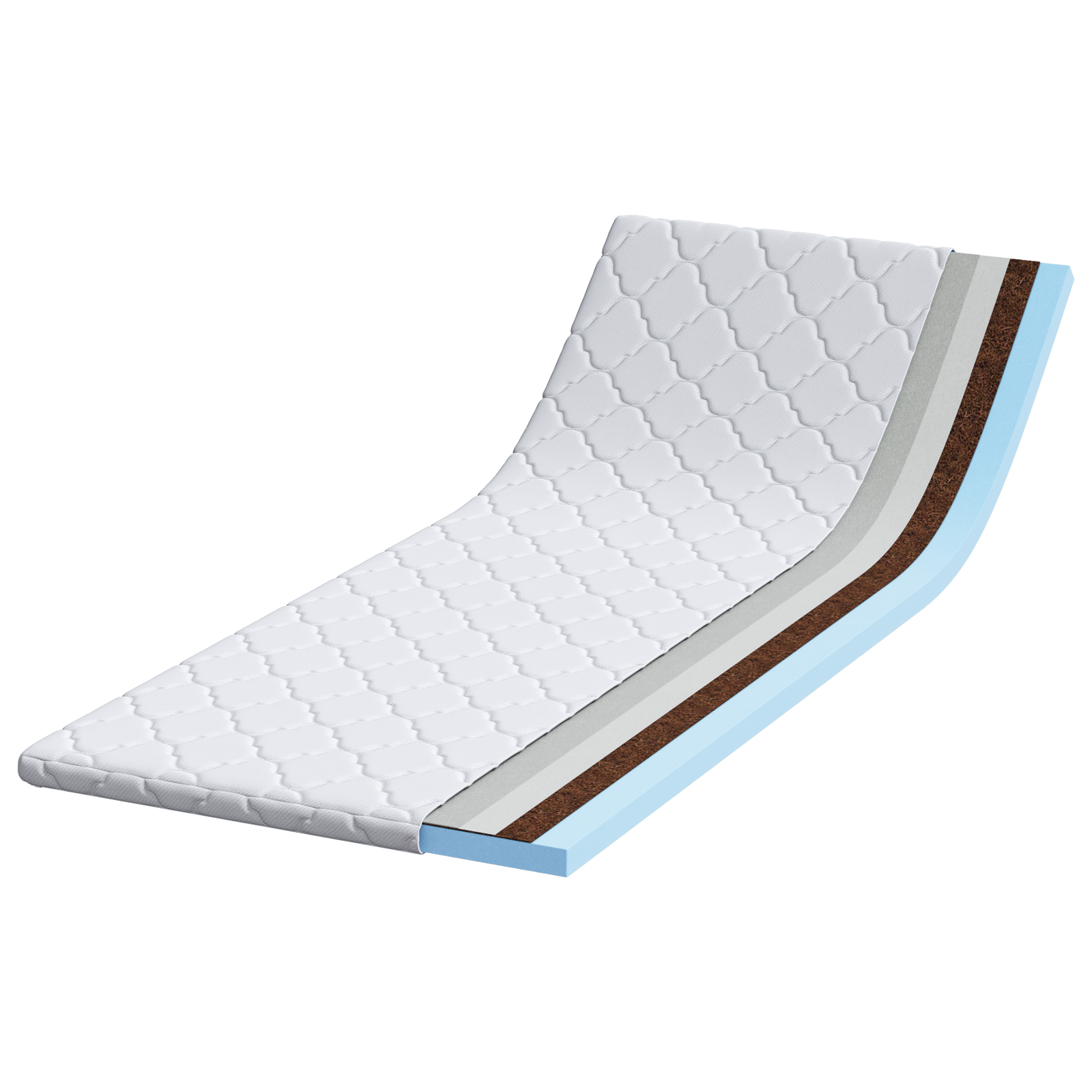 Păturile pentru saltea Alb 70 x 200 cm Polyester fără adeziv GartenMobel Dekor