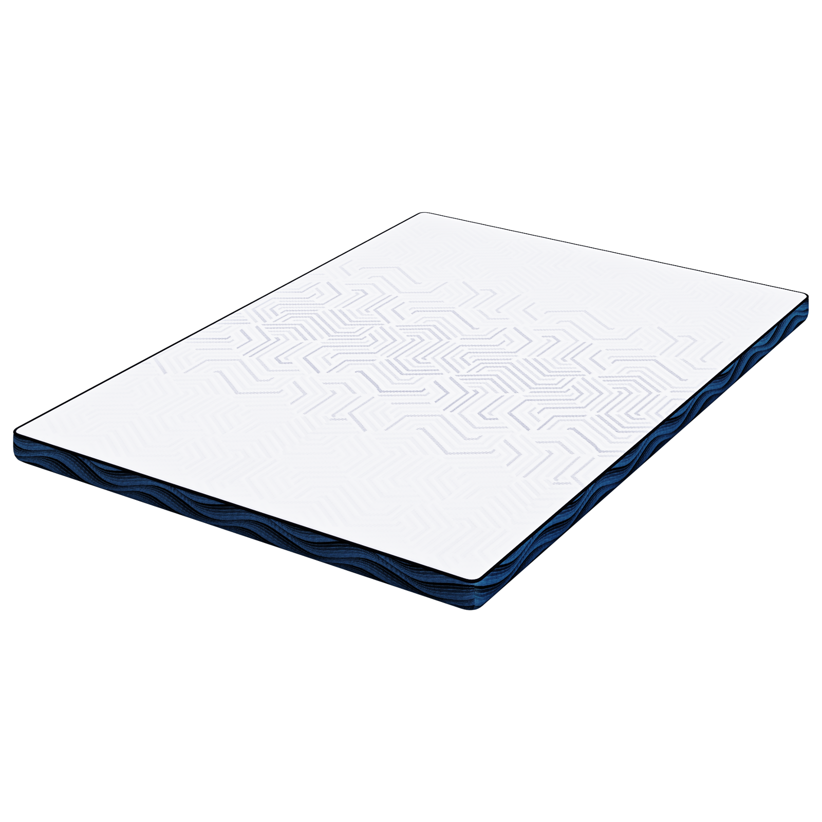 Păturile pentru saltea Alb și albastru 140 x 200 cm GartenMobel Dekor