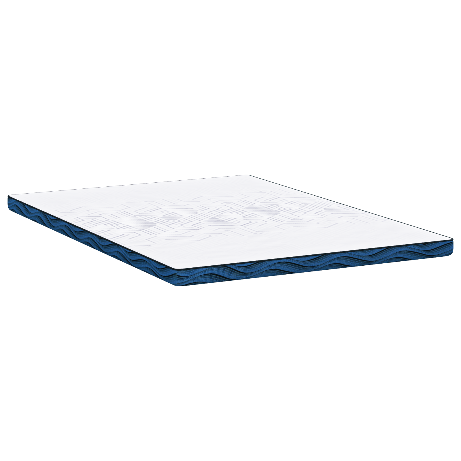 Păturile pentru saltea Alb și albastru 140 x 200 cm GartenMobel Dekor