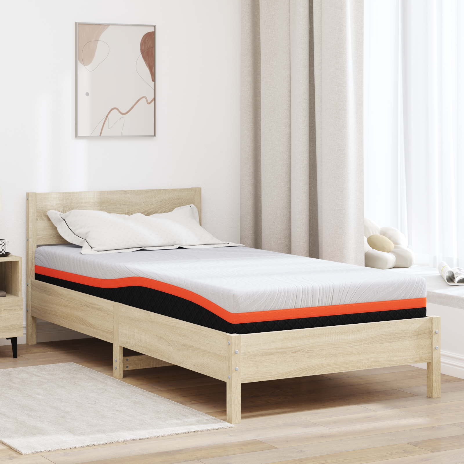 Saltele Alb, Gri 100 x 200 cm GartenMobel Dekor