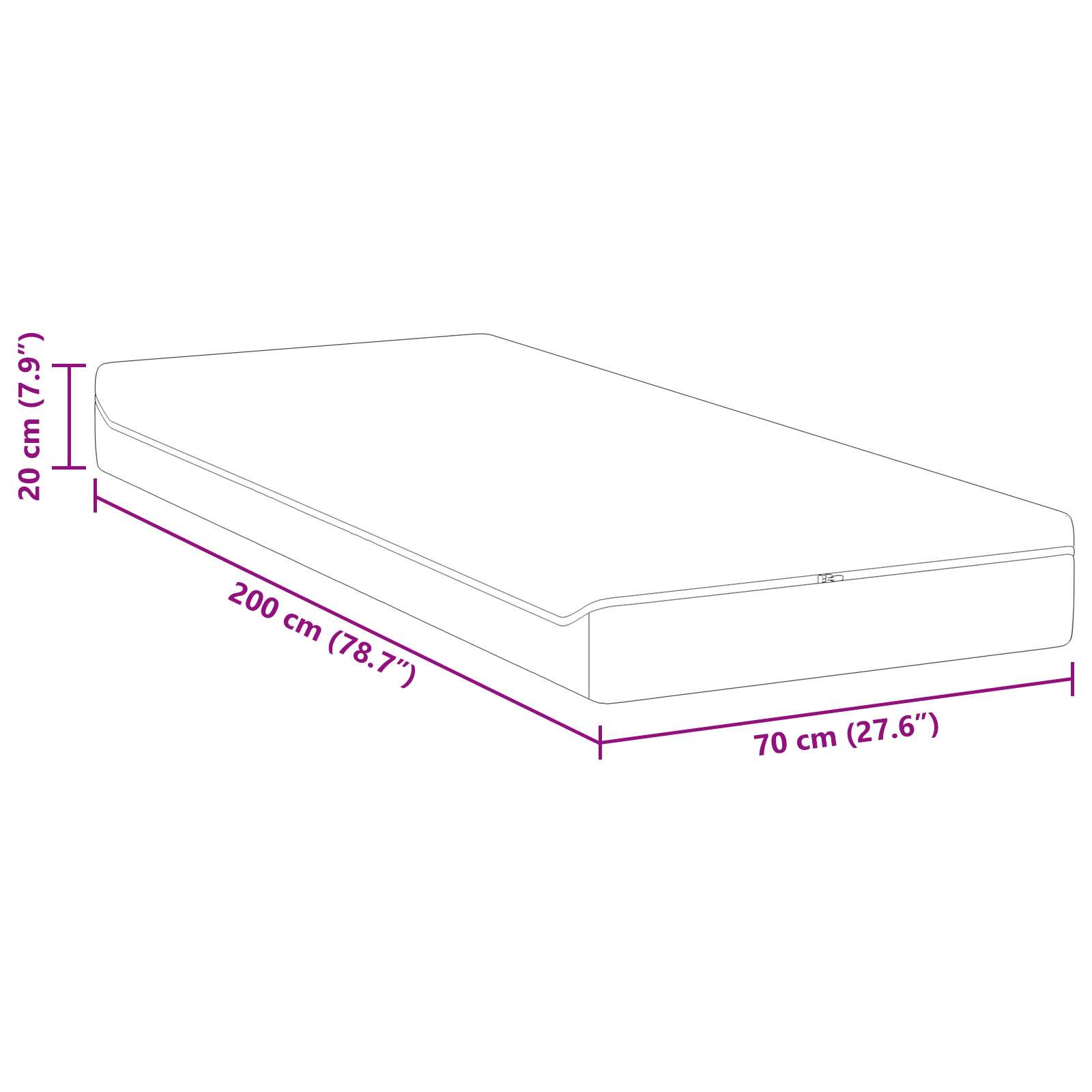 Saltele Alb, Gri 70 x 200 cm GartenMobel Dekor