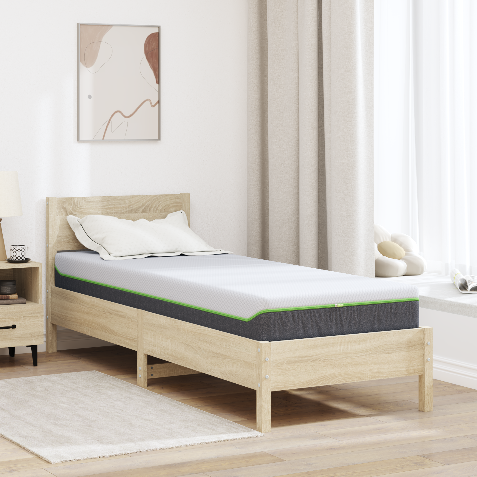 Saltele Alb, Gri 80 x 200 cm GartenMobel Dekor