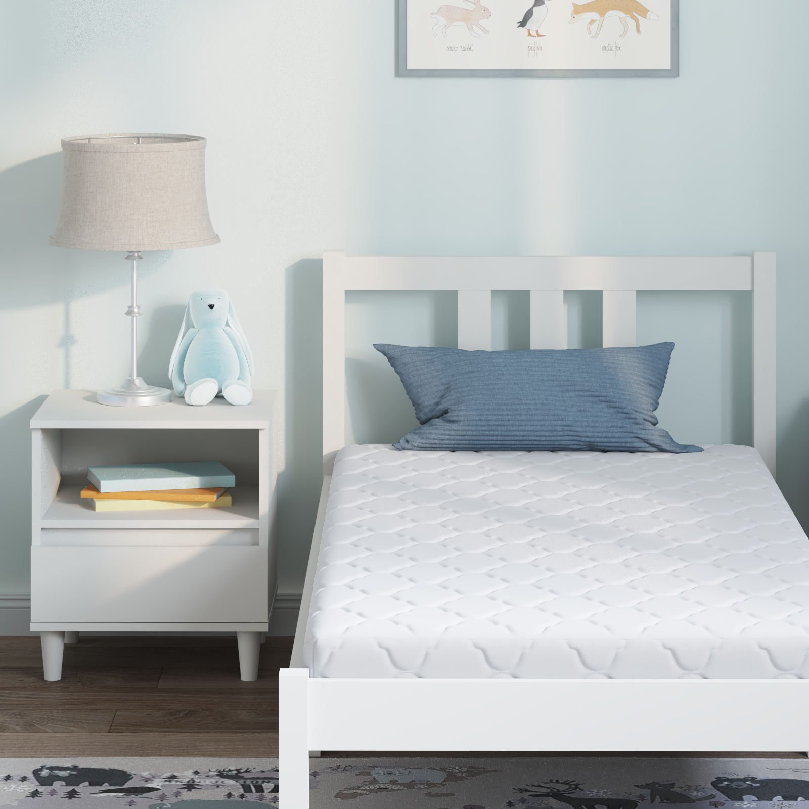 Saltele Alb 160 x 80 cm Țesătură din 100% poliester GartenMobel Dekor