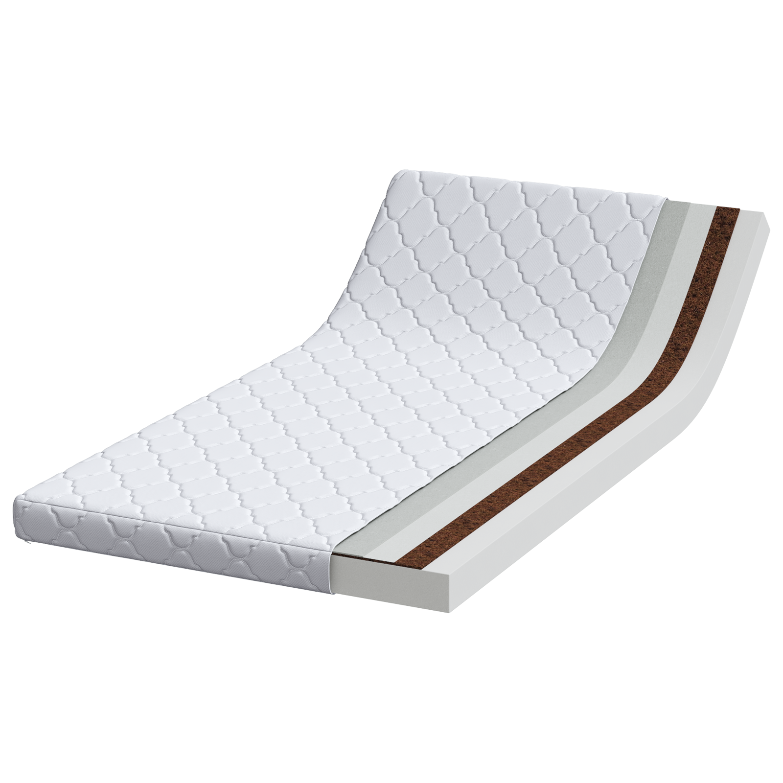 Saltele Alb 190 x 90 cm Țesătură din 100% poliester GartenMobel Dekor