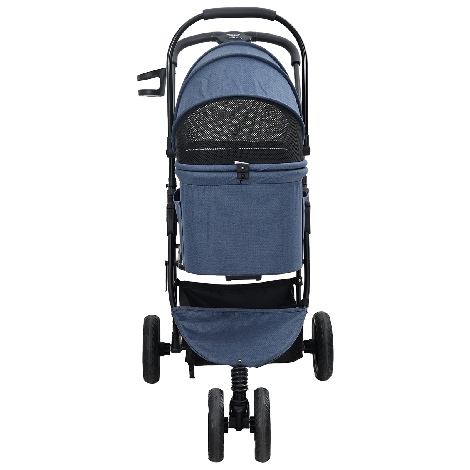Carucior pentru Pisici Pliante albastru 78 x 54 x 101 cm GartenMobel Dekor