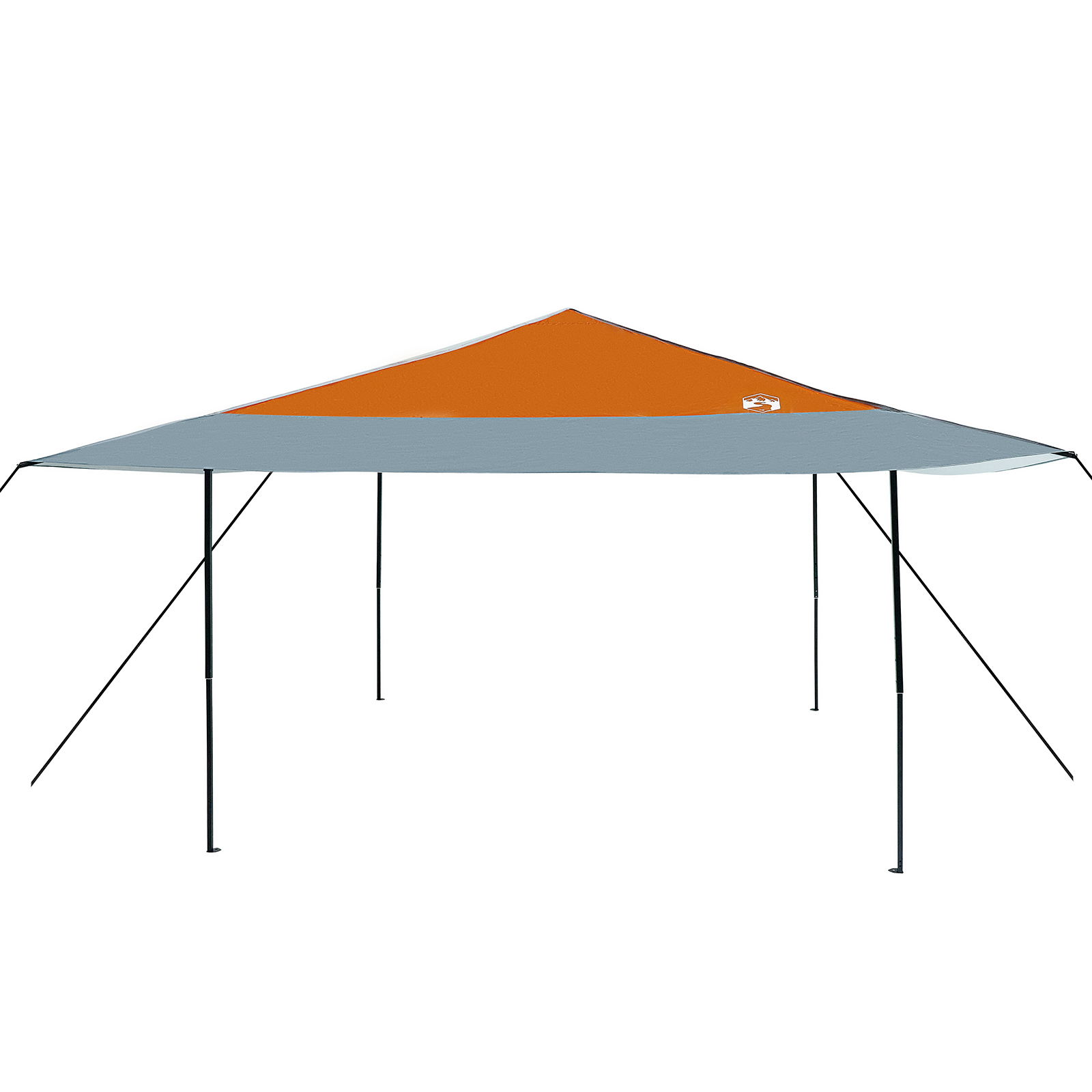 Cort cu Copertină Portocaliu 400 x 400 x 227 / 236 / 245 cm GartenMobel Dekor