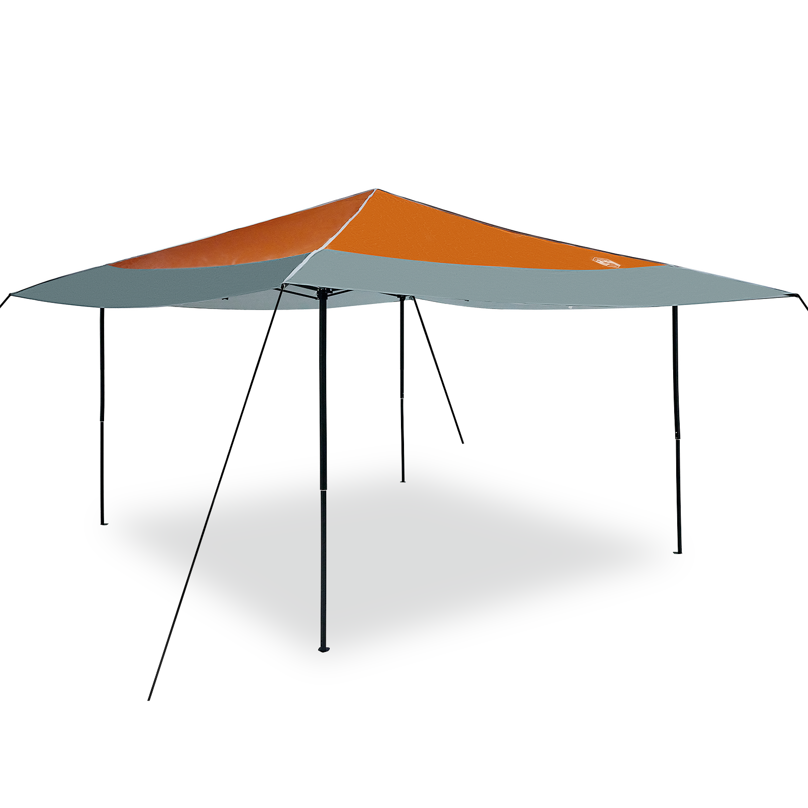 Cort cu Copertină Portocaliu 400 x 400 x 227 / 236 / 245 cm GartenMobel Dekor