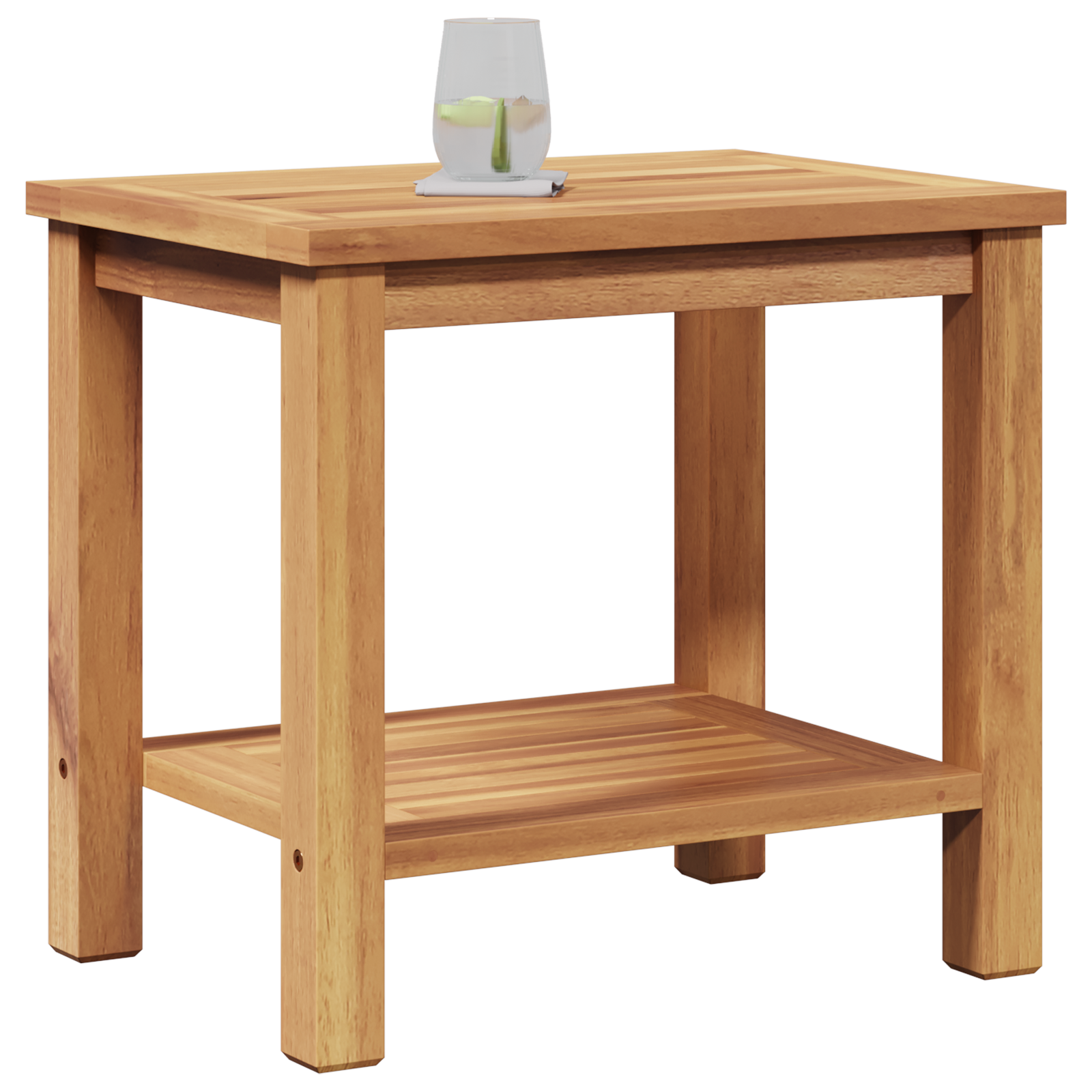 Masă de cafea Maro 50 x 35 x 45 cm Lemn masiv de tec GartenMobel Dekor