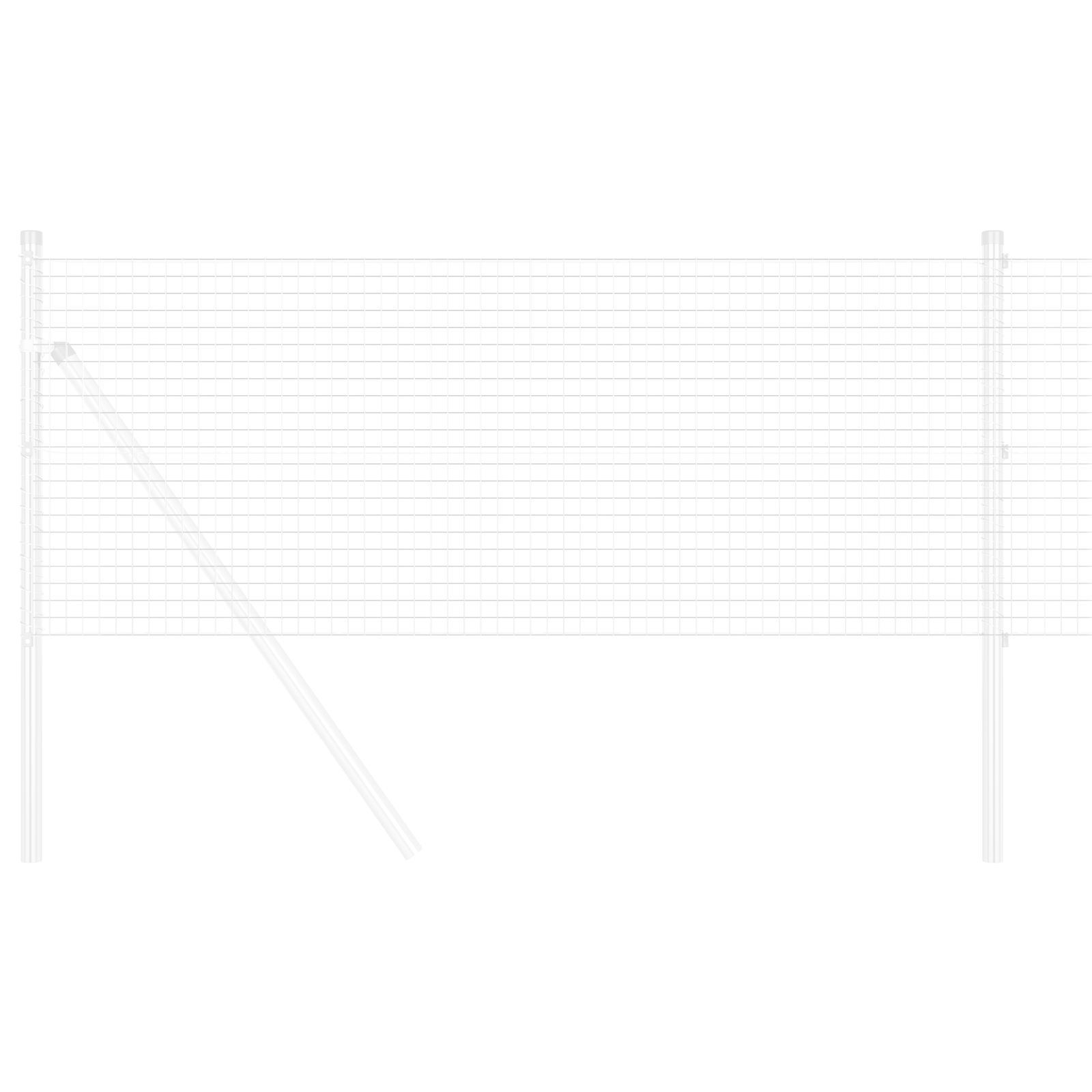 Panou de Gardă Geometric Argintiu 0.4 x 10 m Oțel Galvanizat GartenMobel Dekor