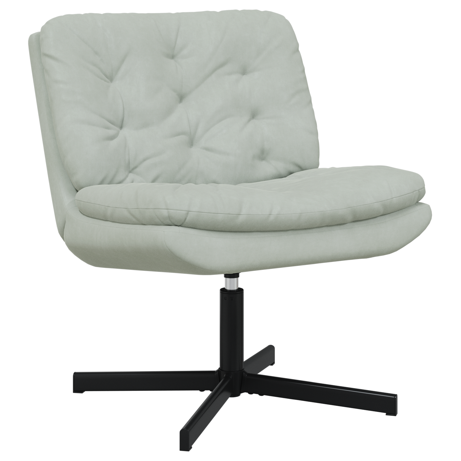 Scaun Relaxant Rotativ Gri deschis 63 x 75 x 76 cm Catifea GartenMobel Dekor