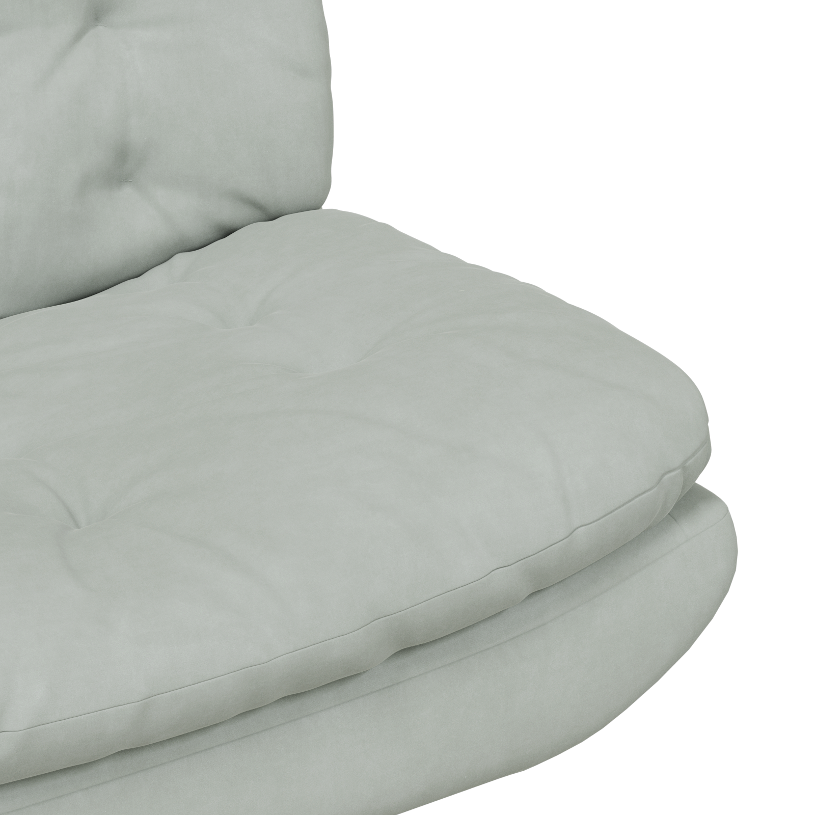 Scaun Relaxant Rotativ Gri deschis 63 x 75 x 76 cm Catifea GartenMobel Dekor