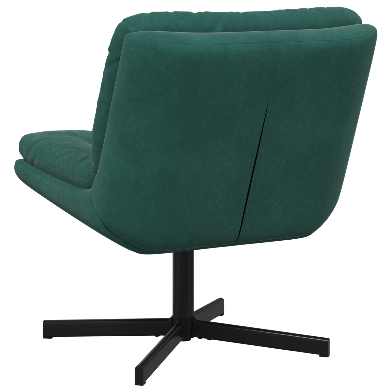 Scaun Relaxant Rotativ Verde închis 63 x 75 x 76 cm Catifea GartenMobel Dekor