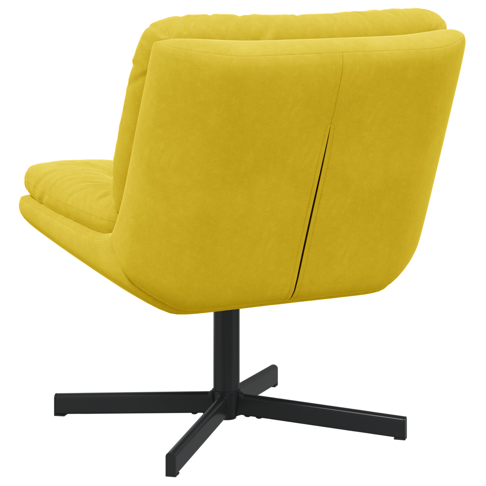 Scaun Relaxant Rotativ cu pernă Altele Manual Galben 63 x 75 x 76 cm Catifea GartenMobel Dekor