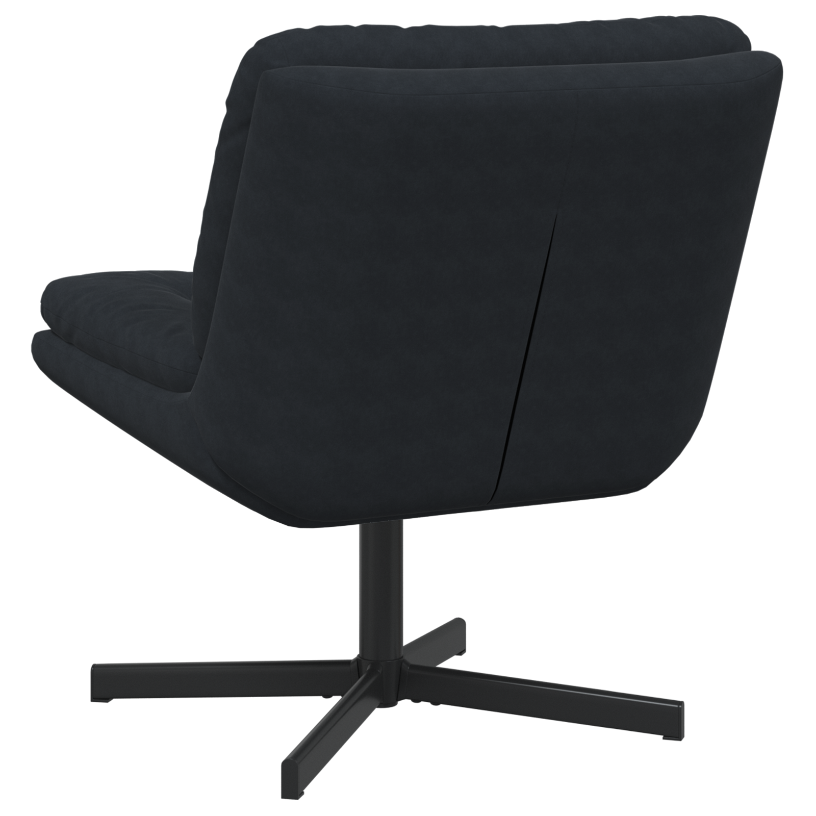 Scaun Relaxant Rotativ cu pernă Altele Manual Negru 63 x 75 x 76 cm Catifea GartenMobel Dekor