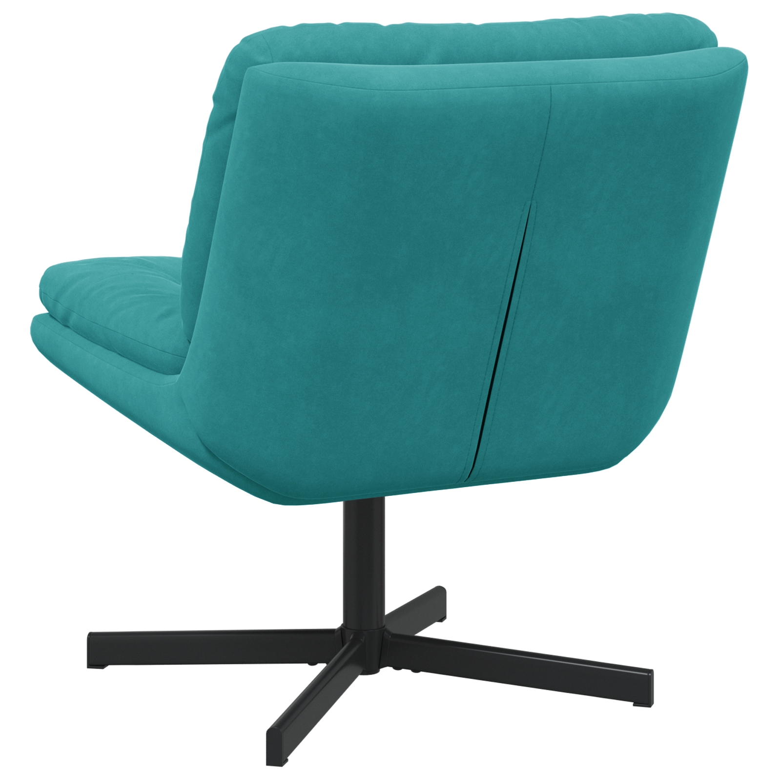 Scaun Relaxant Rotativ cu pernă Altele Manual Turcoaz 63 x 75 x 76 cm Catifea GartenMobel Dekor