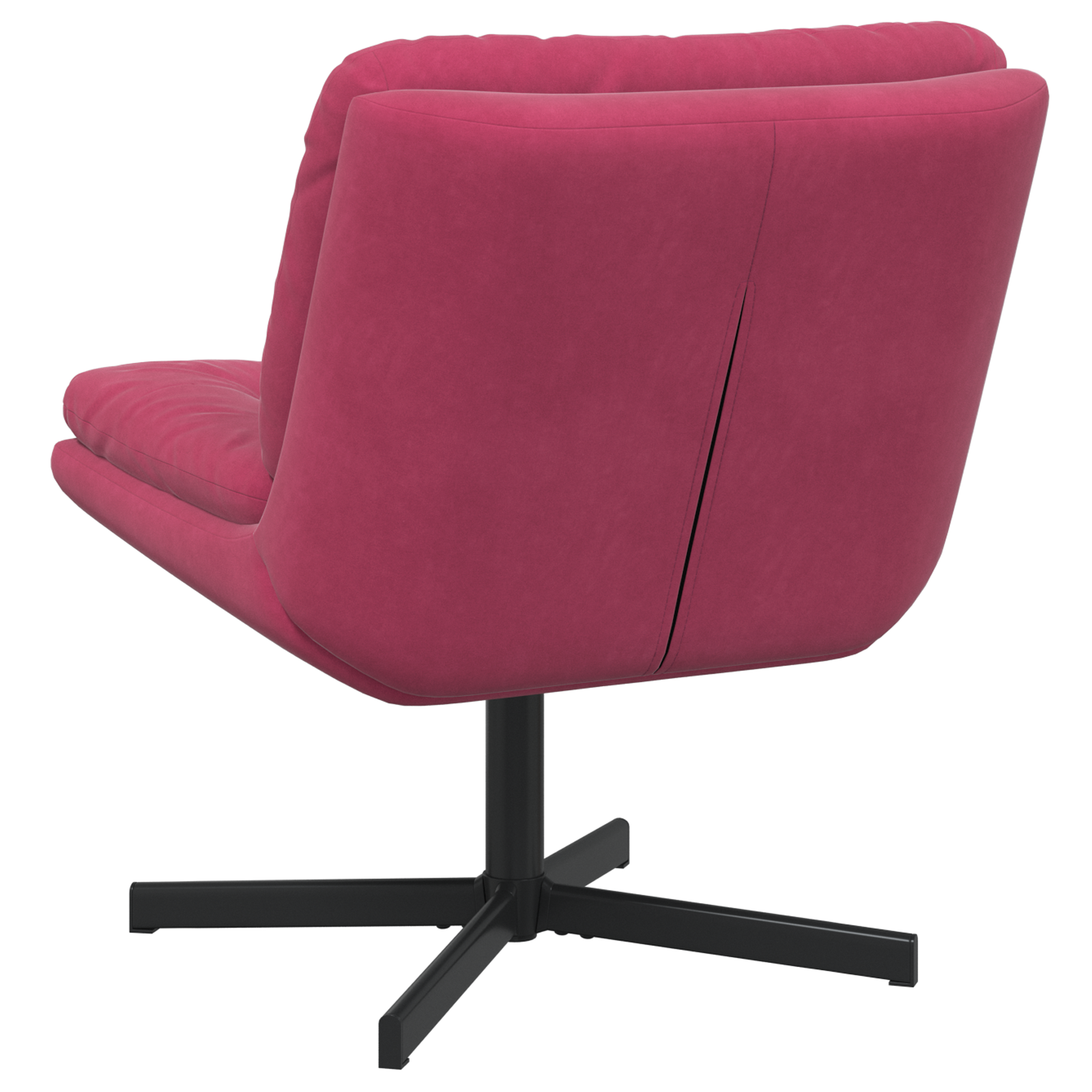 Scaun Relaxant Rotativ cu pernă Altele Manual bordo 63 x 75 x 76 cm Catifea GartenMobel Dekor