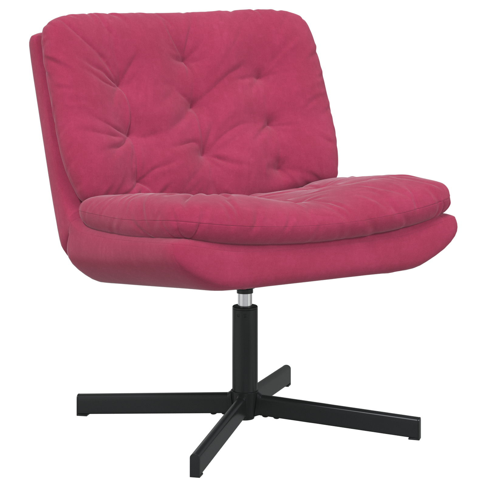 Scaun Relaxant Rotativ cu pernă Altele Manual bordo 63 x 75 x 76 cm Catifea GartenMobel Dekor