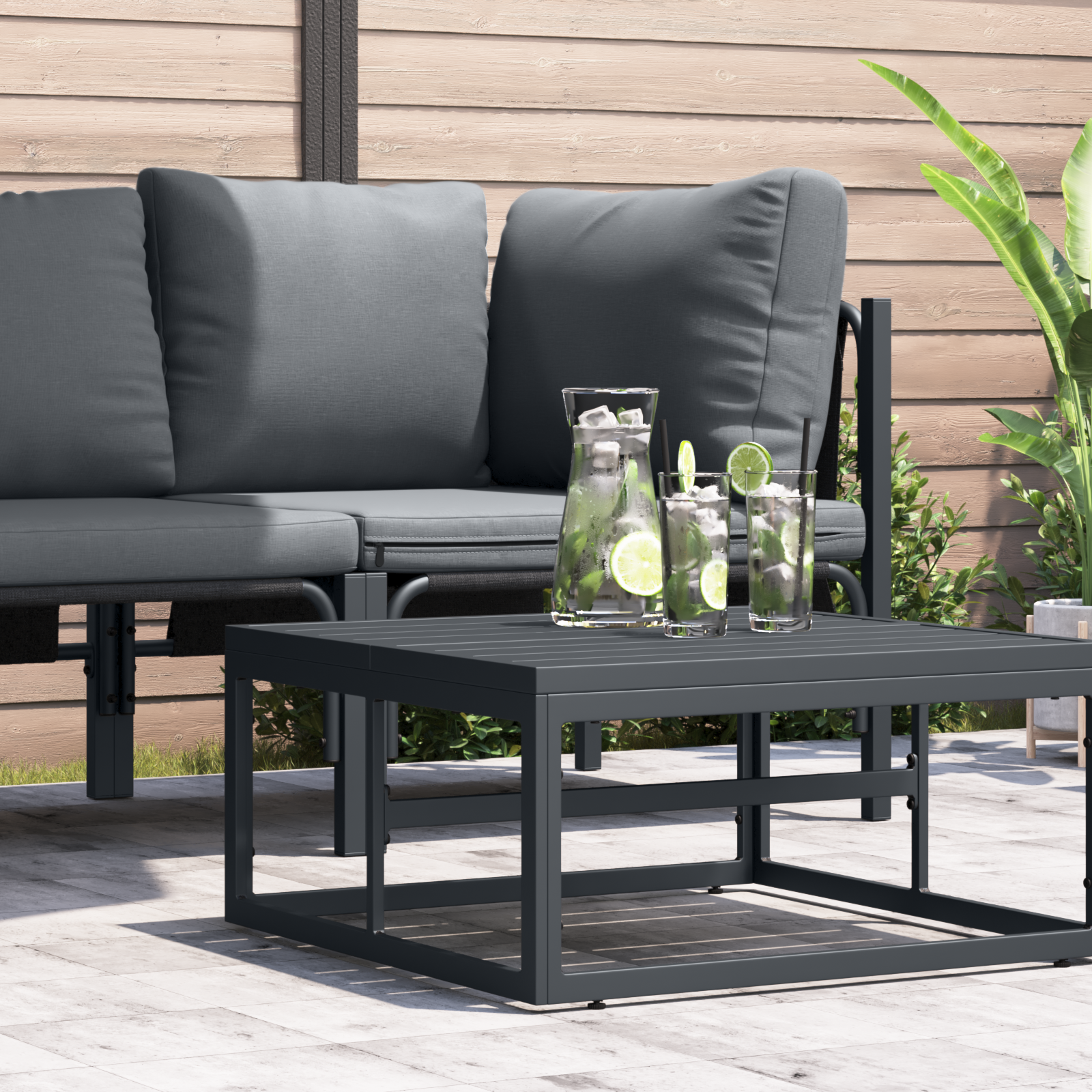 Seturi de mobilier de exterior Antracit Oţel GartenMobel Dekor