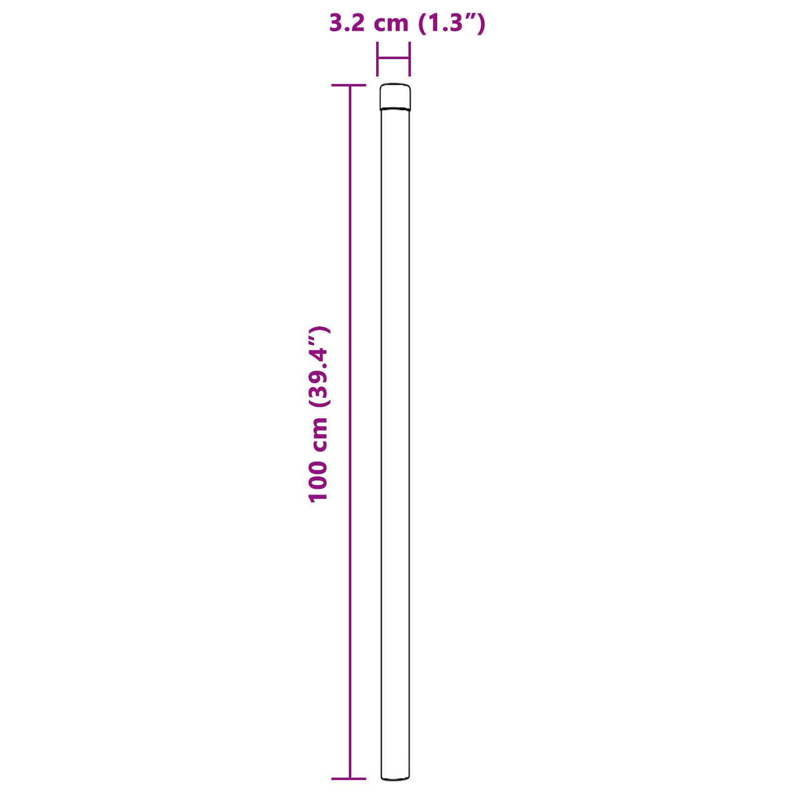 Stâlpi de Gard 2 pcs Argintiu 100 cm Oțel galvanizat GartenMobel Dekor