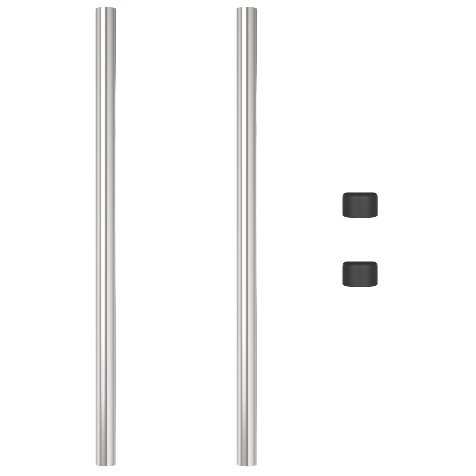 Stâlpi de Gard 2 pcs Argintiu 100 cm Oțel galvanizat GartenMobel Dekor