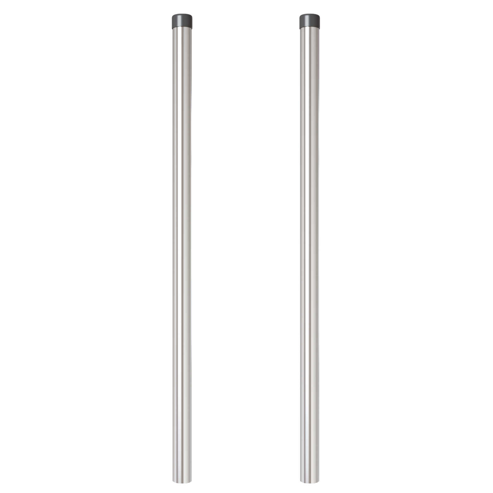 Stâlpi de Gard 2 pcs Argintiu 120 cm Oțel galvanizat GartenMobel Dekor