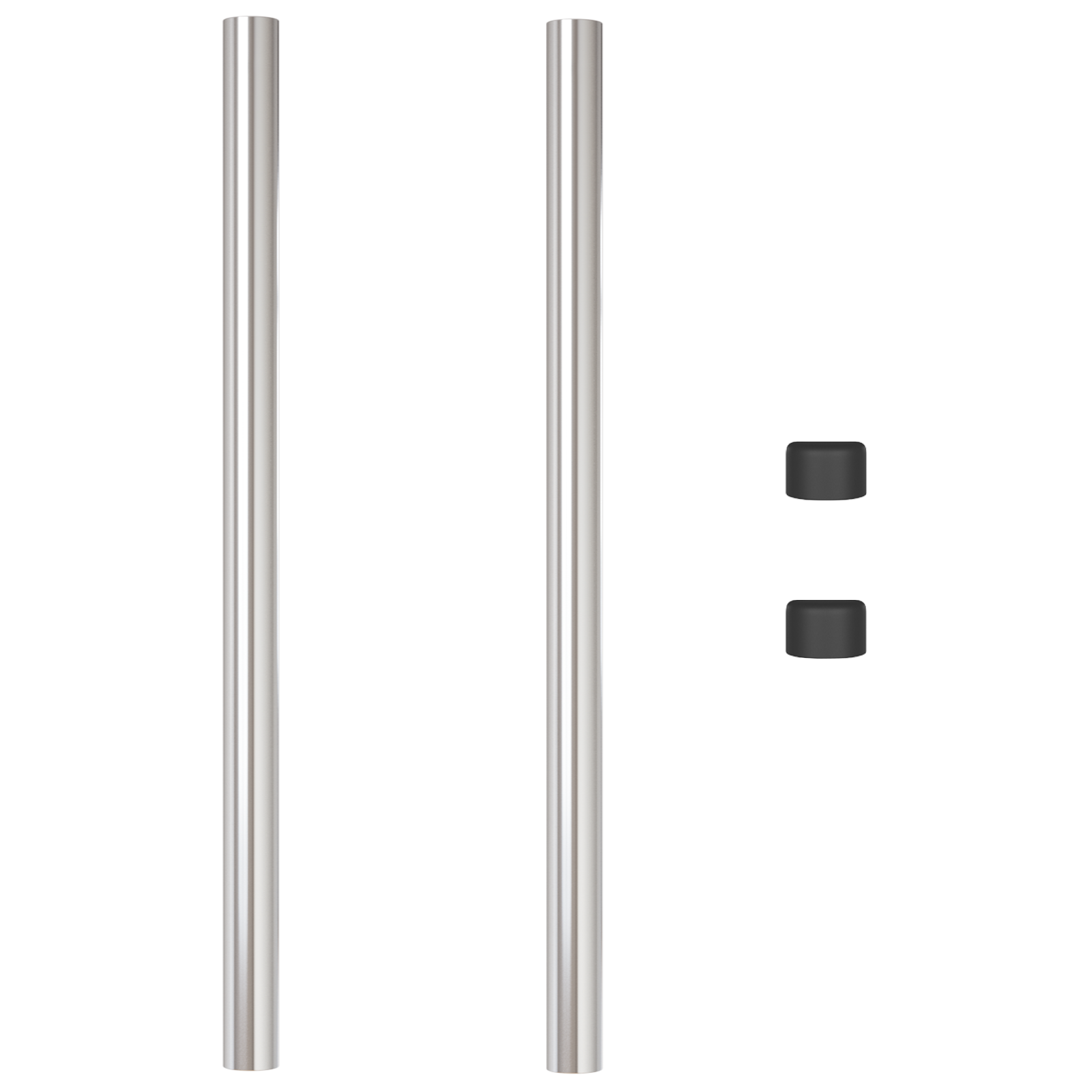 Stâlpi de Gard 2 pcs Argintiu 50 cm Oțel galvanizat GartenMobel Dekor