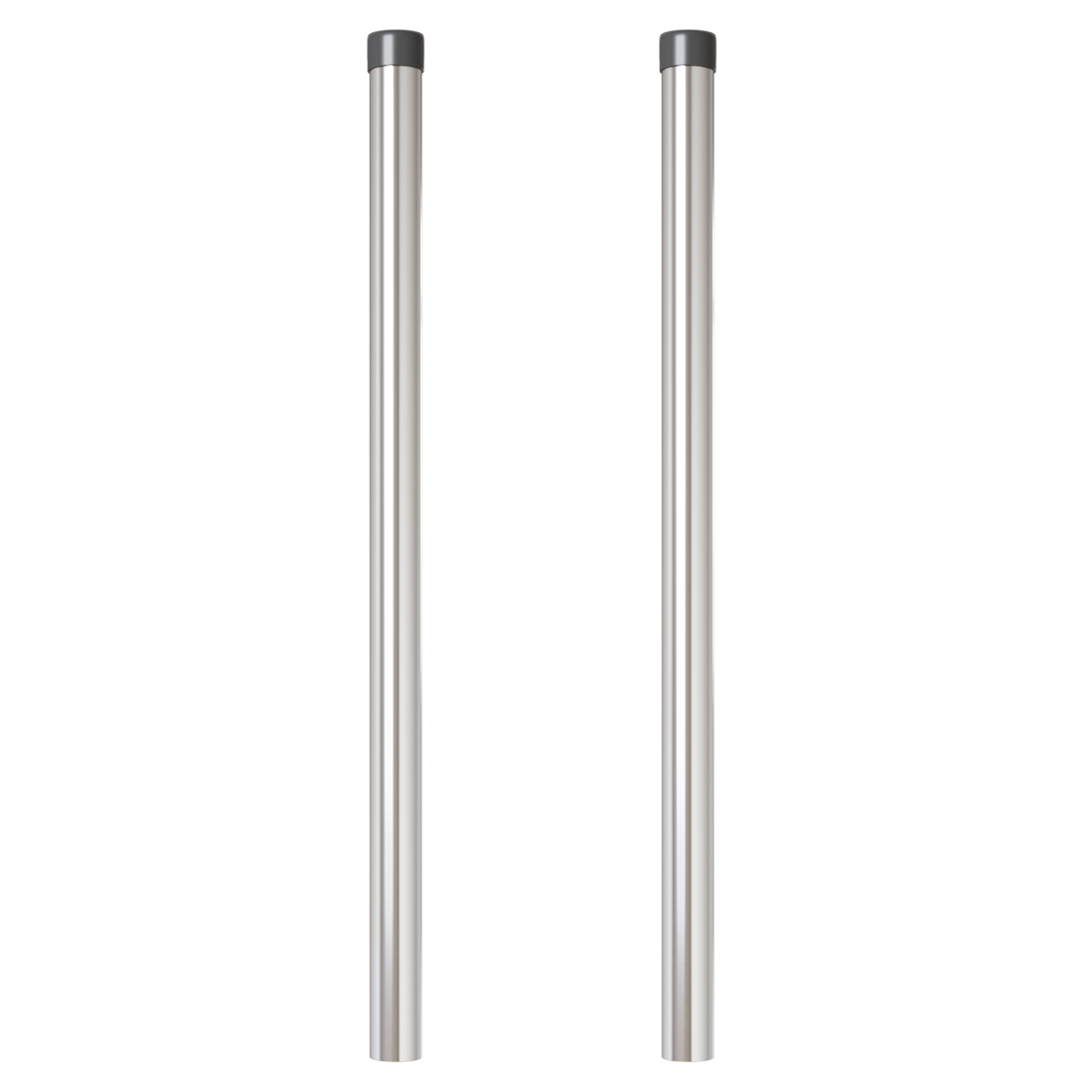 Stâlpi de Gard 2 pcs Argintiu 50 cm Oțel galvanizat GartenMobel Dekor