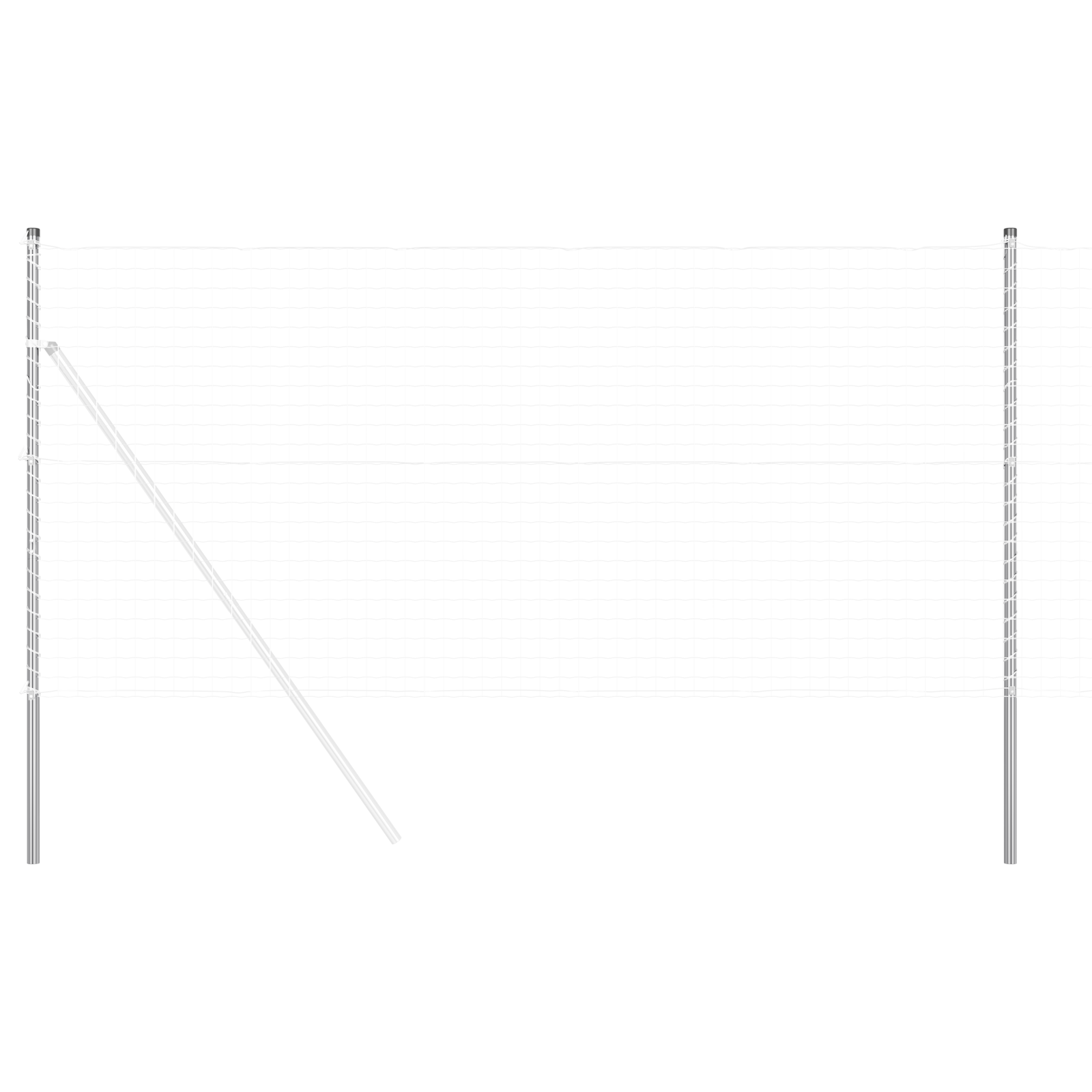 Stâlpi de Gard 12 pcs Argintiu 160 cm Oțel galvanizat GartenMobel Dekor