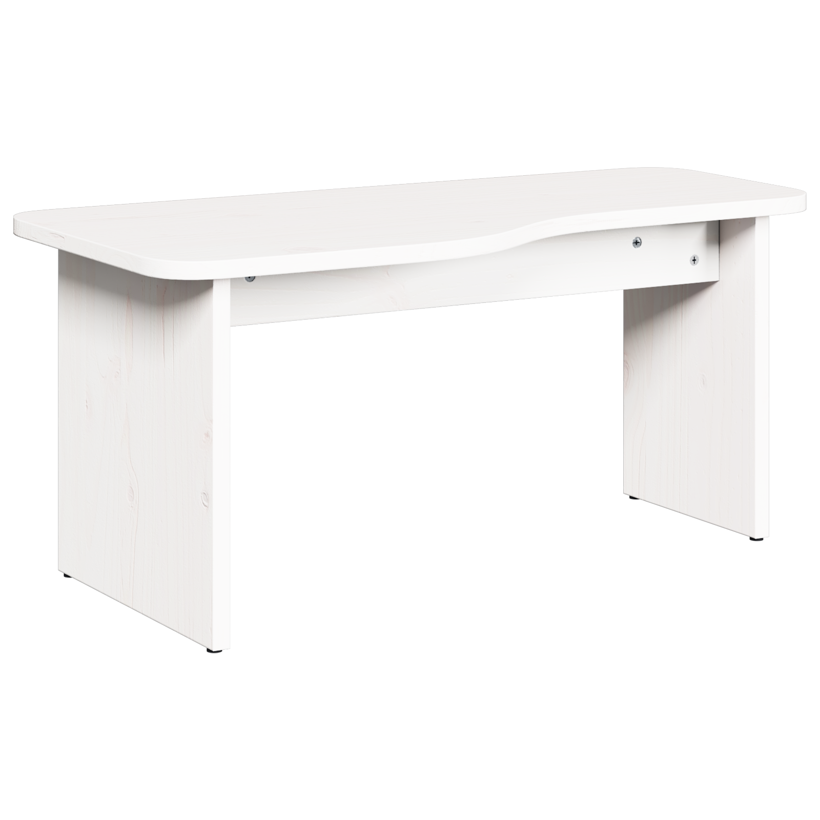 Masă de cafea 2 pcs Alb 100 x 69 x 35.5 cm Lemn de brad solid GartenMobel Dekor