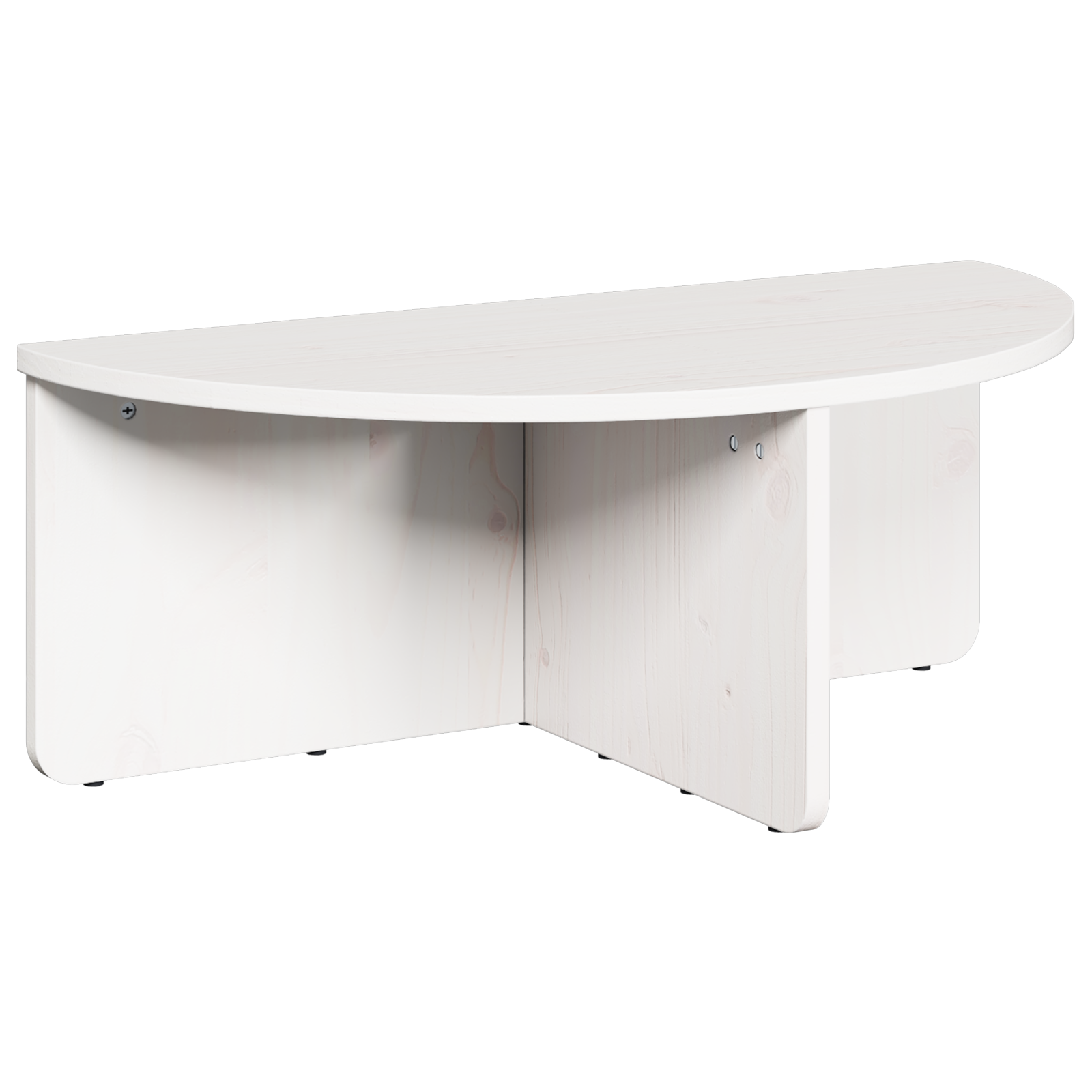 Masă de cafea 2 pcs Alb 79 x 39.5 x 40 cm Lemn de brad solid GartenMobel Dekor