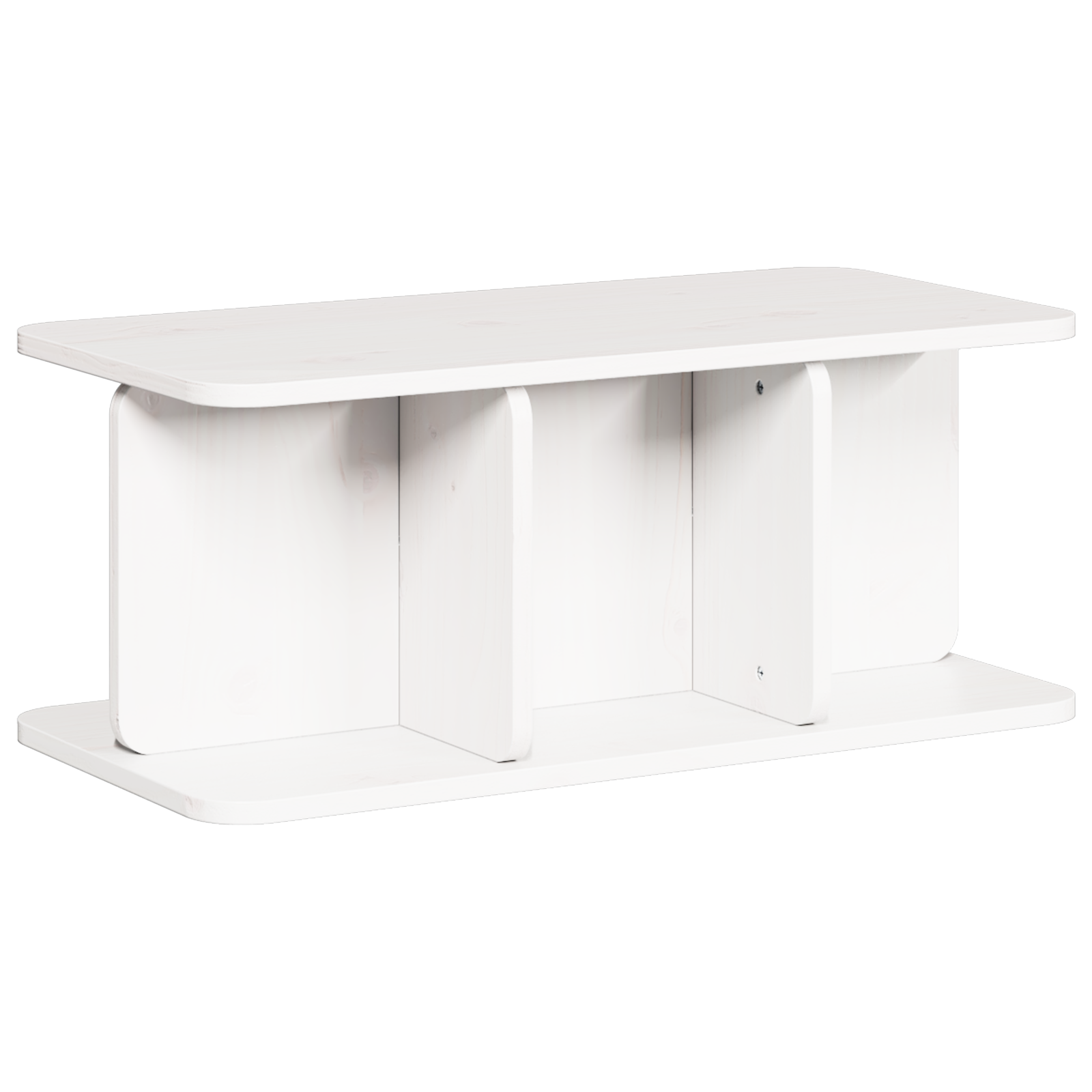 Masă de cafea Alb 80 x 39.5 x 33.5 cm Lemn de brad solid GartenMobel Dekor