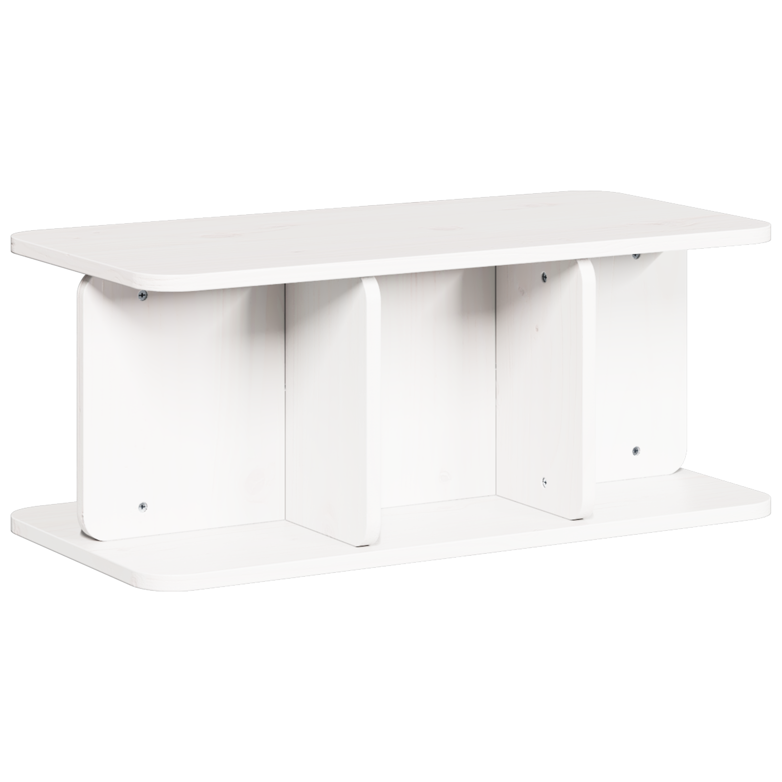 Masă de cafea Alb 80 x 39.5 x 33.5 cm Lemn de brad solid GartenMobel Dekor
