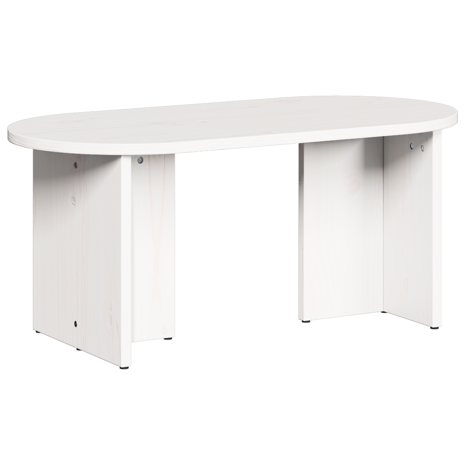 Masă de cafea Alb 80 x 39.5 x 35 cm Lemn de brad solid GartenMobel Dekor