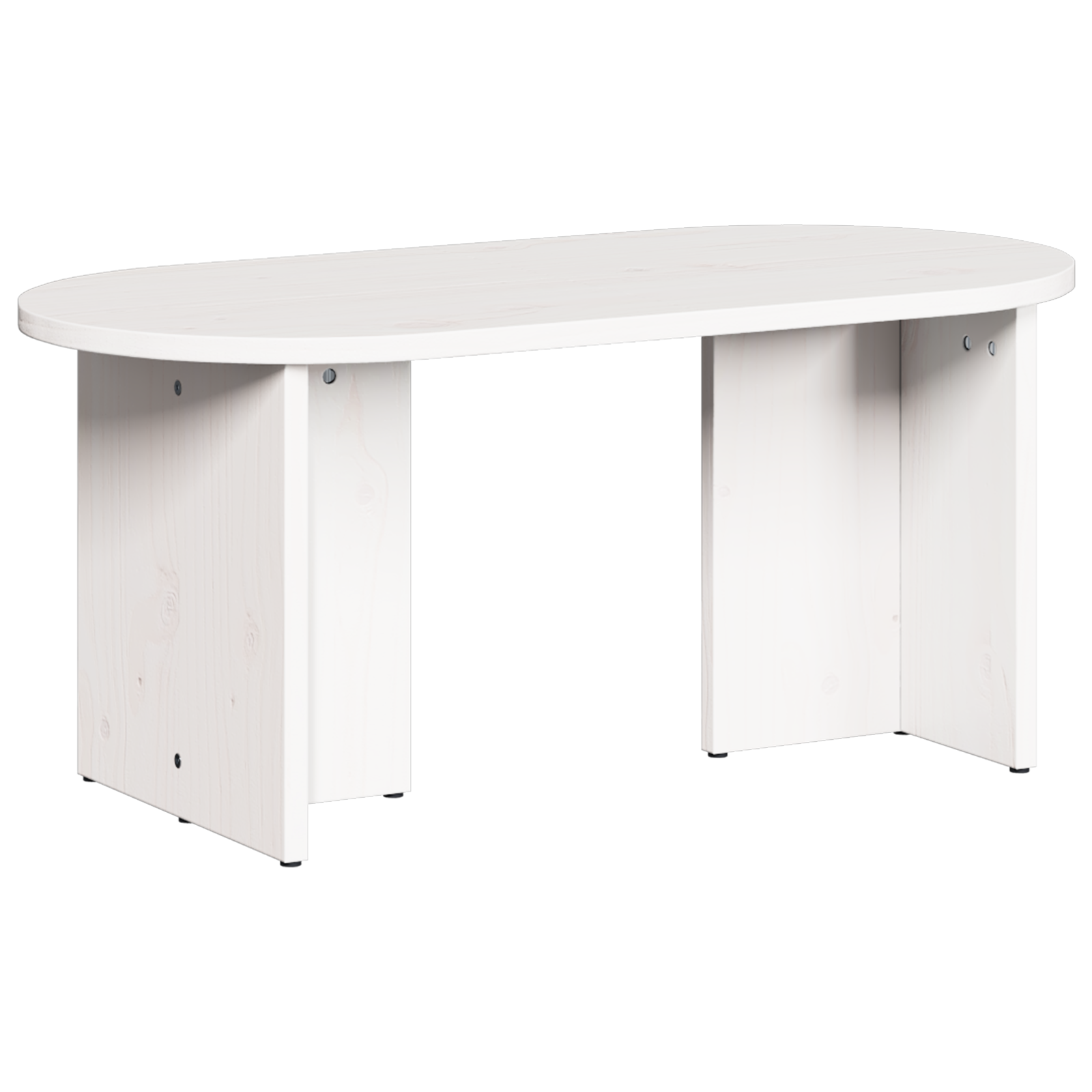 Masă de cafea Alb 80 x 39.5 x 35 cm Lemn de brad solid GartenMobel Dekor