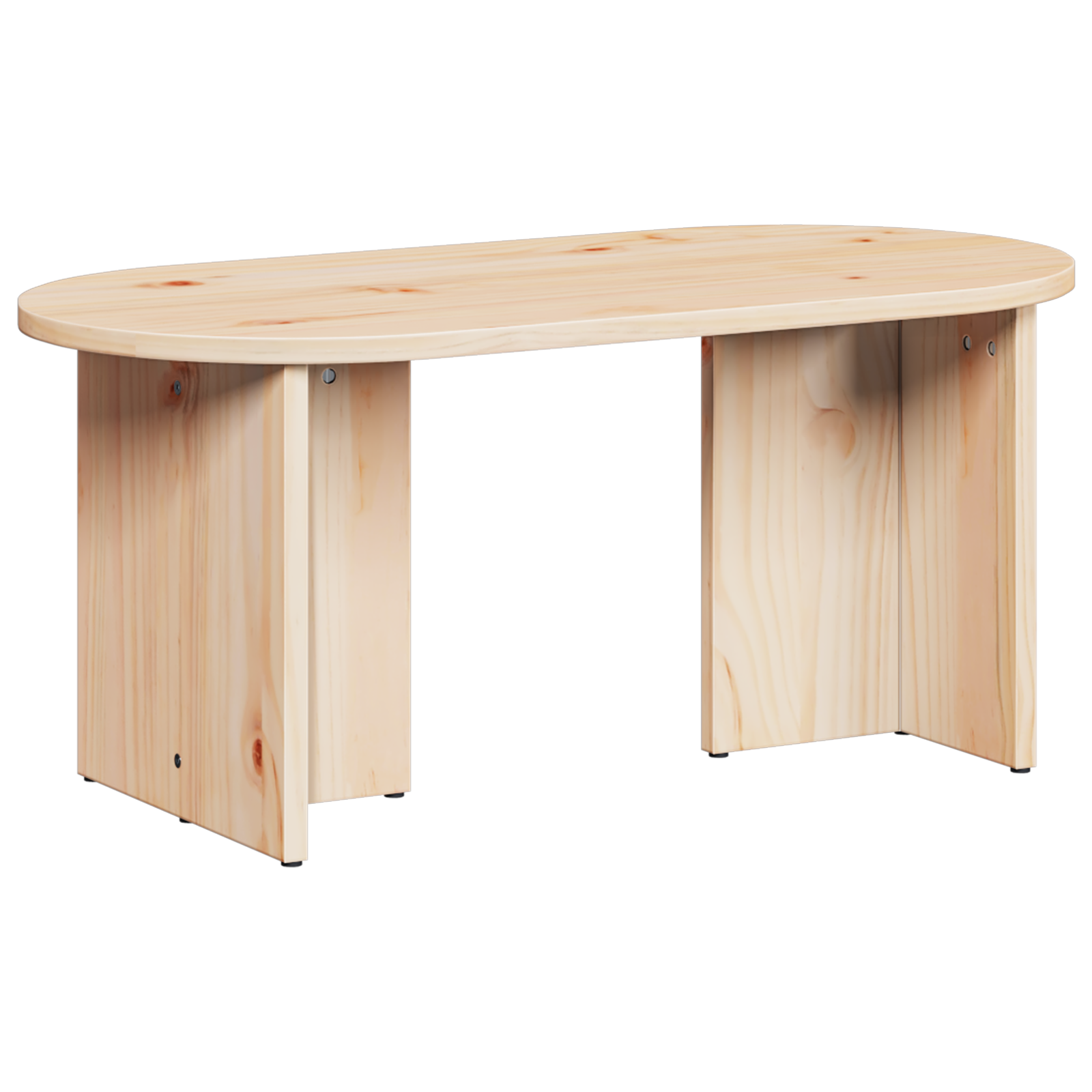 Masă de cafea natural 80 x 39.5 x 35 cm Lemn de brad solid GartenMobel Dekor